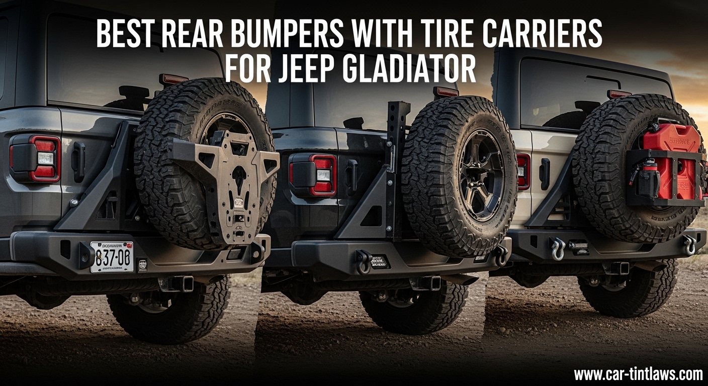 Best Rear Bumpers with Tire Carriers for Jeep Gladiator