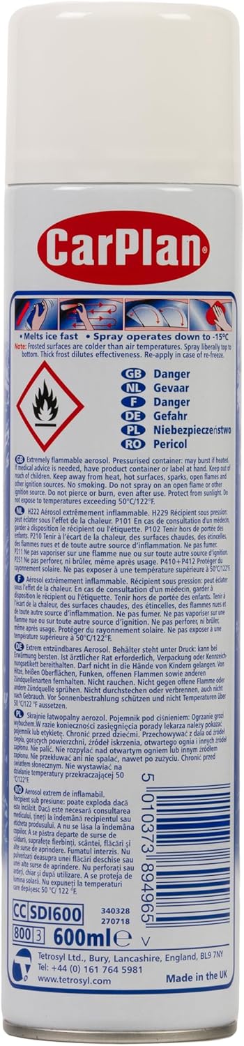 CarPlan Blue Star De-Icer Spray, 21 fl oz - Fast-Acting Aerosol Defroster for Car Windshield and Windows customer photo 2