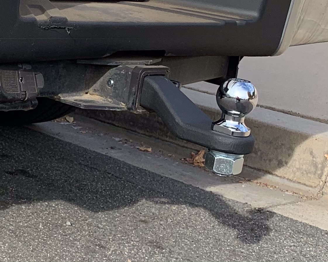 CURT 45331 Trailer Hitch Mount with 2-5/16-Inch Ball, Fits 2-Inch Receiver, 17,000 lbs, 2-in Drop customer photo 2