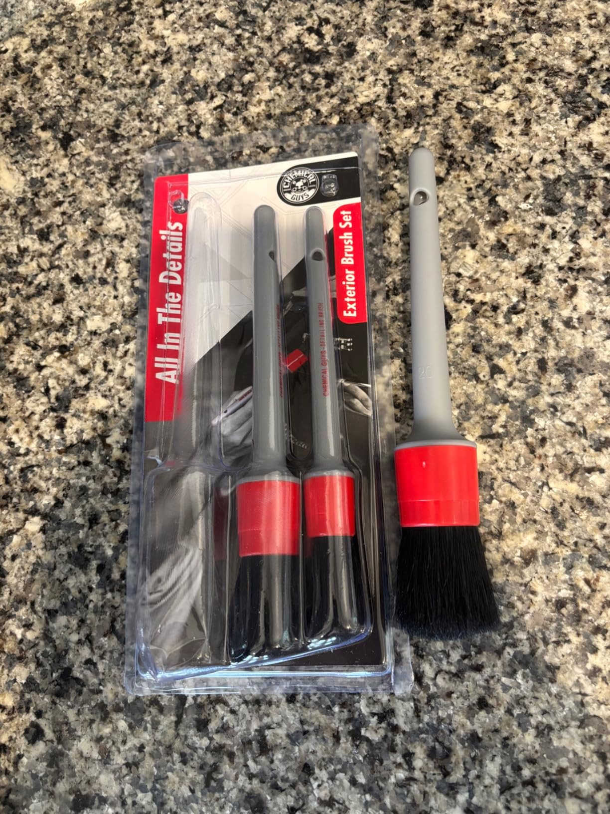 Chemical Guys Boars Hair Detailing Brush - Gentle Scratch-Free Cleaning for Wheels, Grilles, Emblems, and Interior Surfaces - Versatile Multi-Purpose Auto Detailing Brush for Deep Cleaning - Acc_S90 customer photo 2