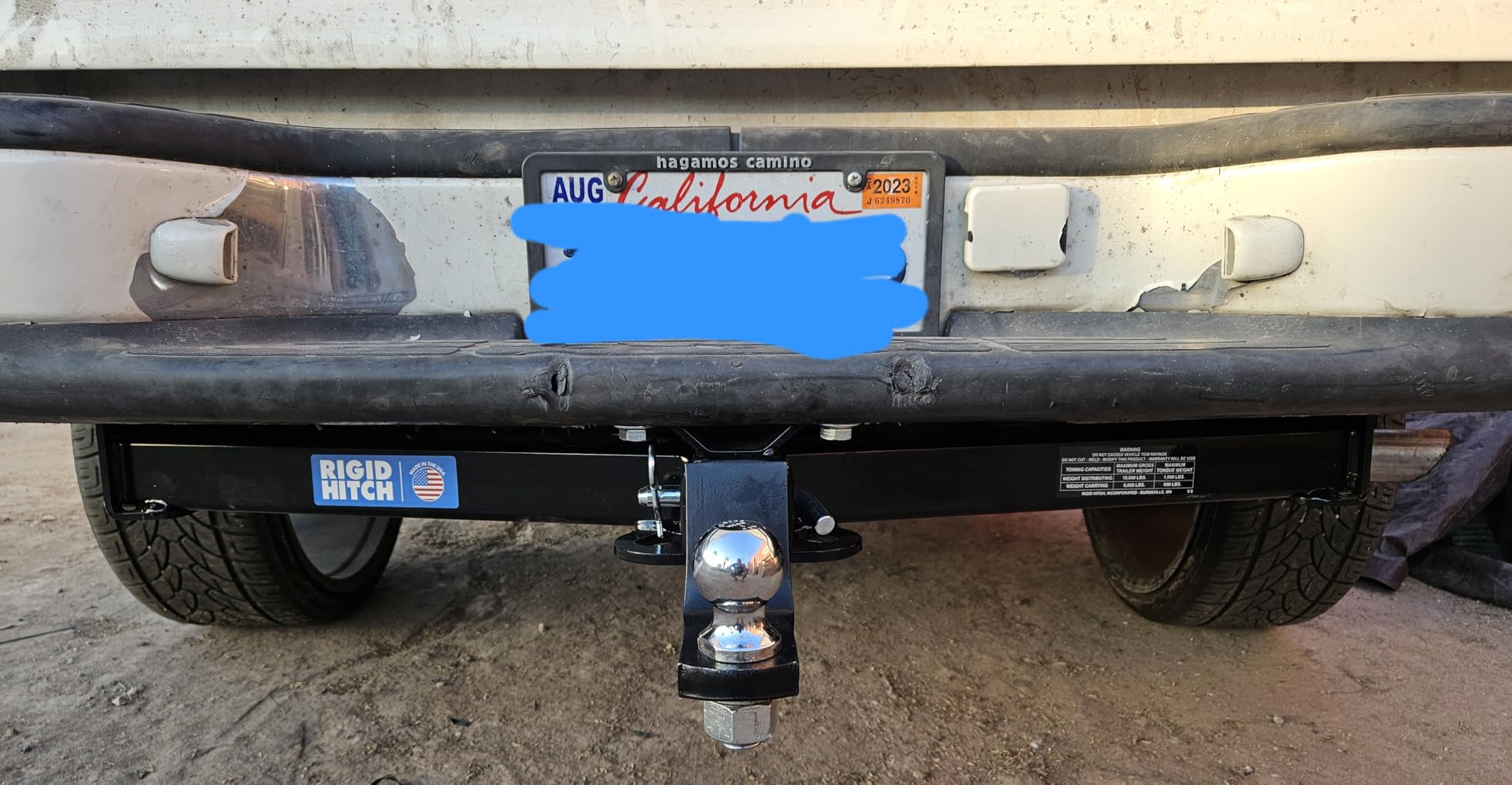 Rigid Hitch Class 4 Trailer Hitch (R3-0860) 1999-2013 Chevrolet Silverado and GMC Sierra Pickups with Factory OEM Bumper and Brackets customer photo 1