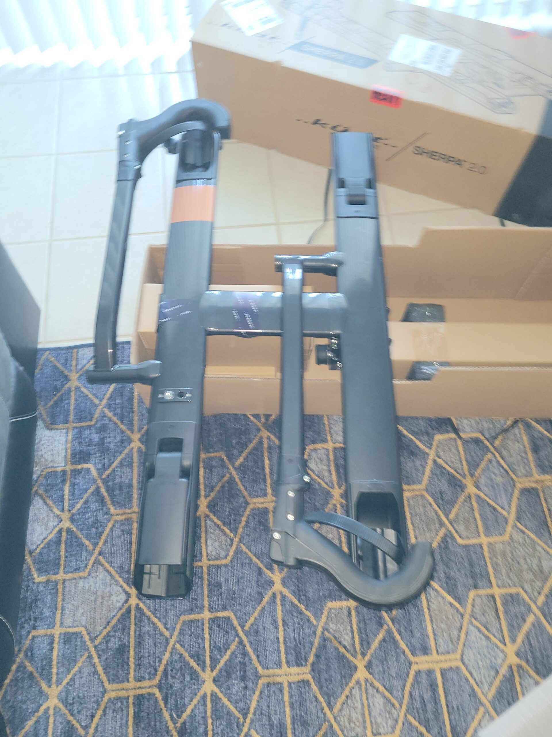 Sherpa 2.0 Durable Lightweight Aluminum Compact 2 Bike Transporting Hitch Rack with Cable Lock & Foldable Tire Cradles | Capacity - 40 Lbs per Tray customer photo 2