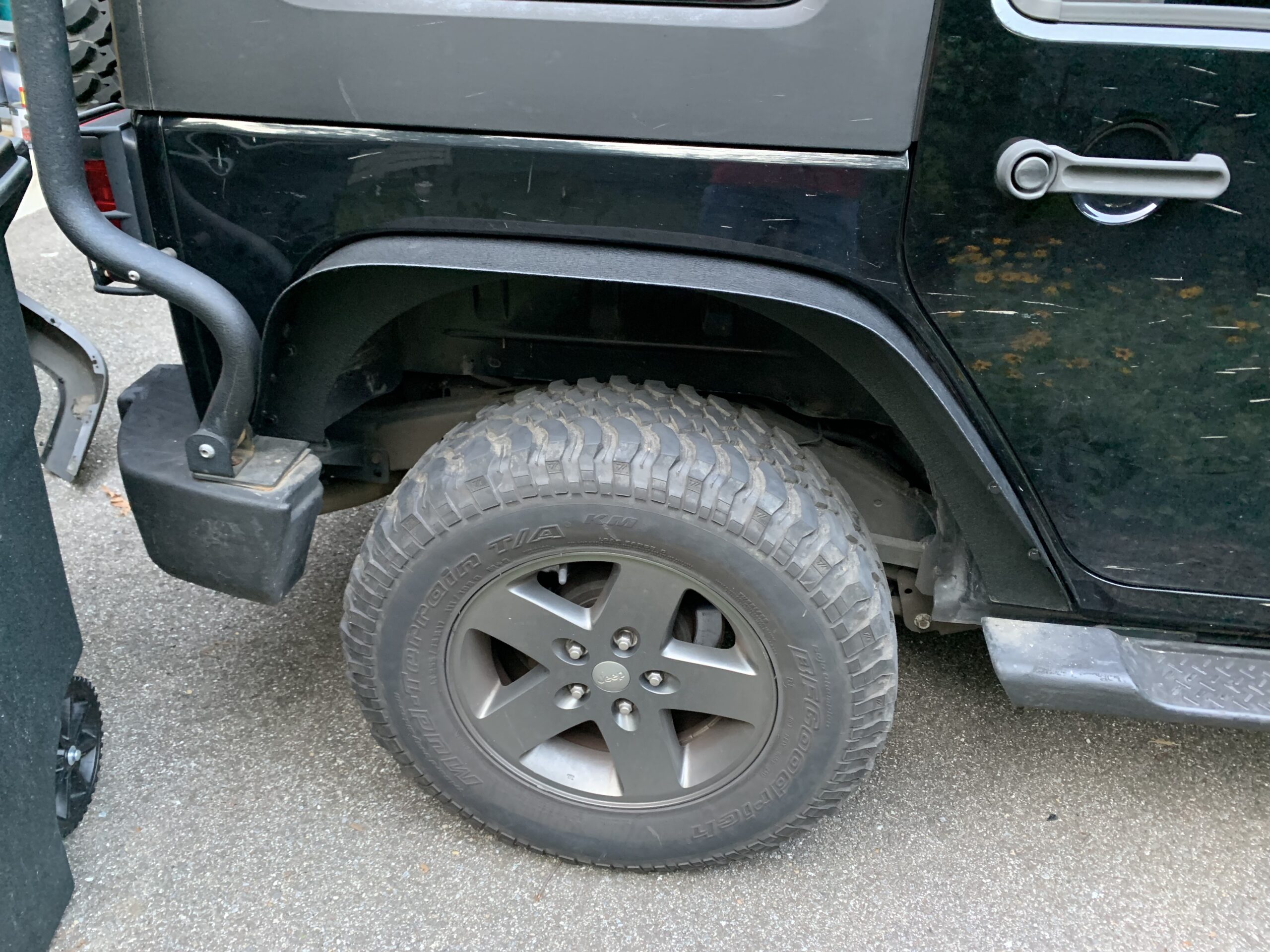 Hooke Road Wrangler JK Flat Fender Flares for 2007-2018 Jeep Wrangler JK JKU 2/4 Doors, Front & Rear Steel Fenders - 4PCS Set customer photo 1