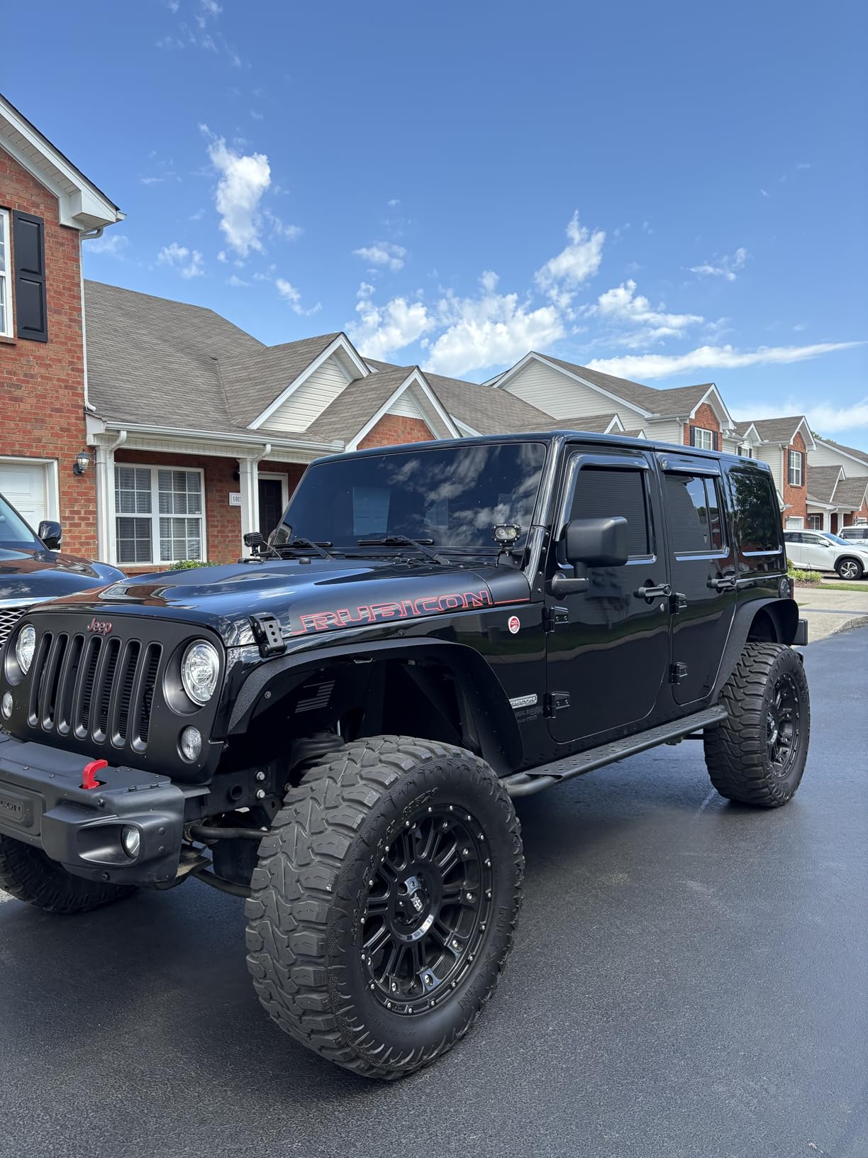Hooke Road Wrangler JK Flat Fender Flares for 2007-2018 Jeep Wrangler JK JKU 2/4 Doors, Front & Rear Steel Fenders - 4PCS Set customer photo 2