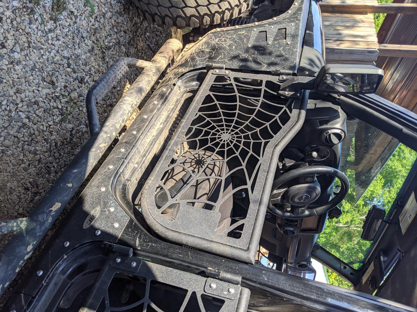 EAG Tubular Spider Web Door with Side View Mirror Fit for 07-18 Wrangler JK 4 Door Only customer photo 1