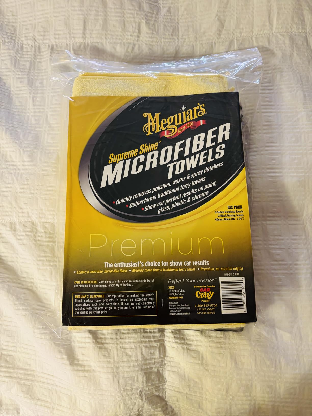Meguiar's Supreme Shine Microfiber Towels for Cars, Ultra-Plush Car Microfiber Towel Set for Quickly Removing Product Without Leaving Swirls on Paint, Glass, Plastic, or Chrome customer photo 2