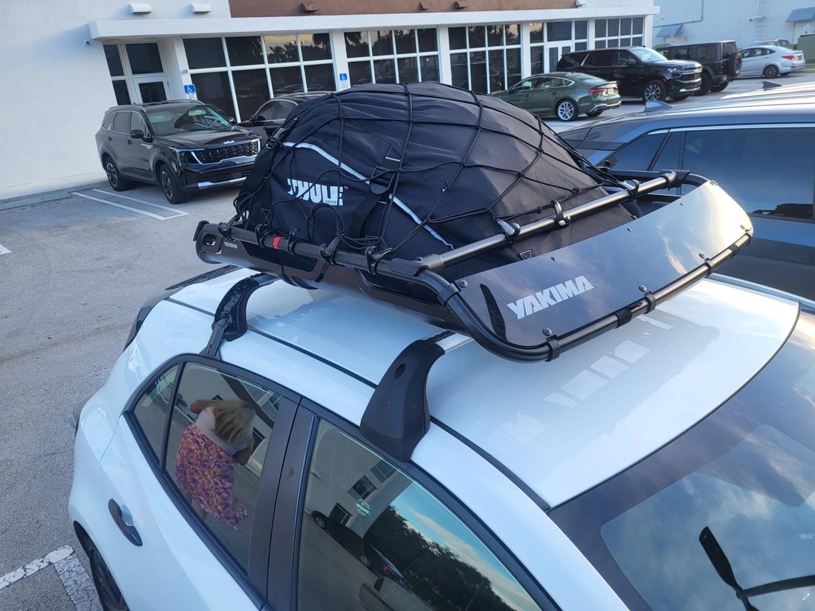 Yakima OffGrid Cargo Basket Steel Rooftop Carrier, Medium Size - Vehicle Roof Rack with Fairing, Quick Release Mount, and Universal Fit for Cars, SUVs, and Trucks customer photo 2