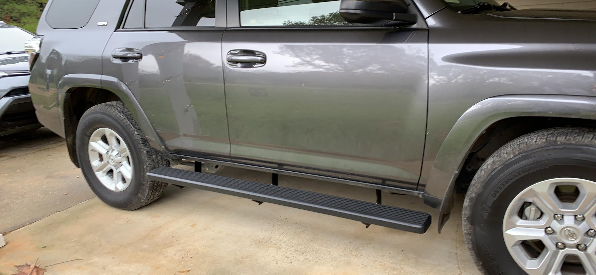 APS Running Boards 6 inches Matte Black Compatible with Toyota 4Runner 2014-2024 SR5 & 14-24 TRD Pro & 17-24 TRD Off-Road Stainless Steel Nerf Bars customer photo 2