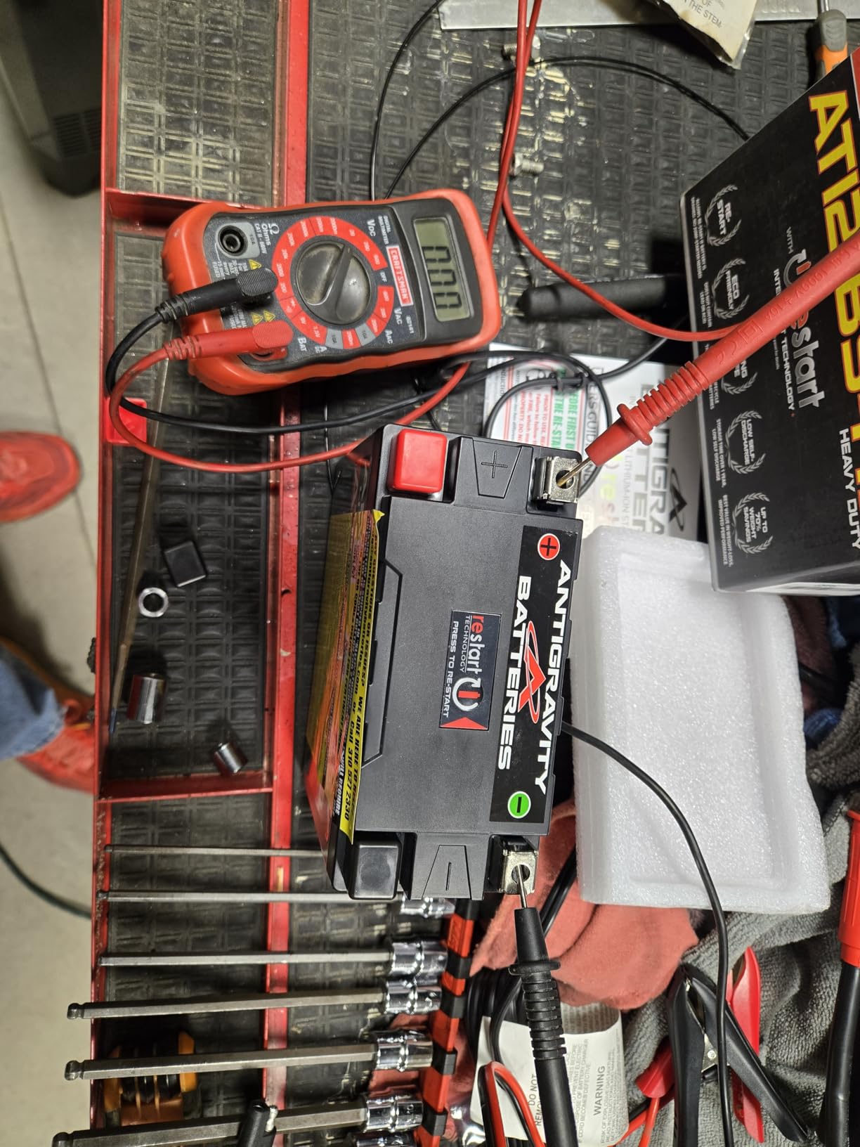 Antigravity AT12-BS-HD Heavy Duty Lithium Motorcycle Battery with Built-In Jump Starting customer photo 2