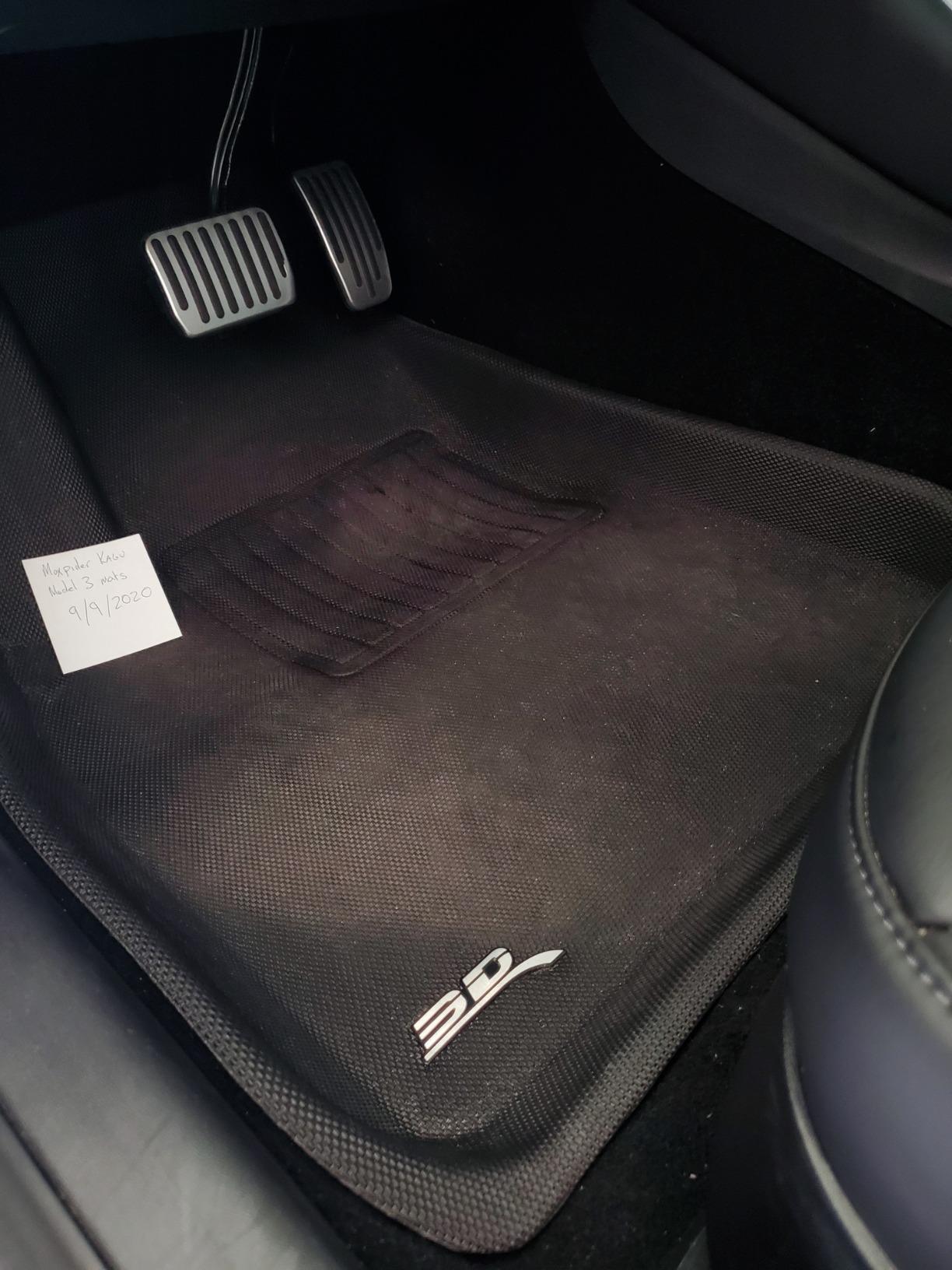 3D MAXpider Custom Fit Kagu Floor Mat (Black) Compatible with Tesla Model 3 2017-2019 - Full Set customer photo 1