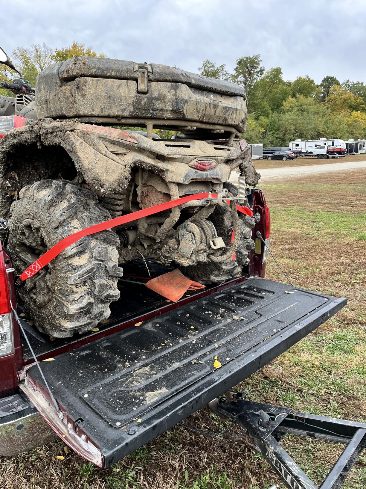 Rhino USA Ratchet Straps Heavy Duty Kit (4-Pack) - 1.6 Inch x 8 Feet Min Break Strength (5,000) - Ultimate Tie Down Straps with Safety S Hooks for Trucks, ATV, UTV, Motorcycle, Cargo & More - Black customer photo 2