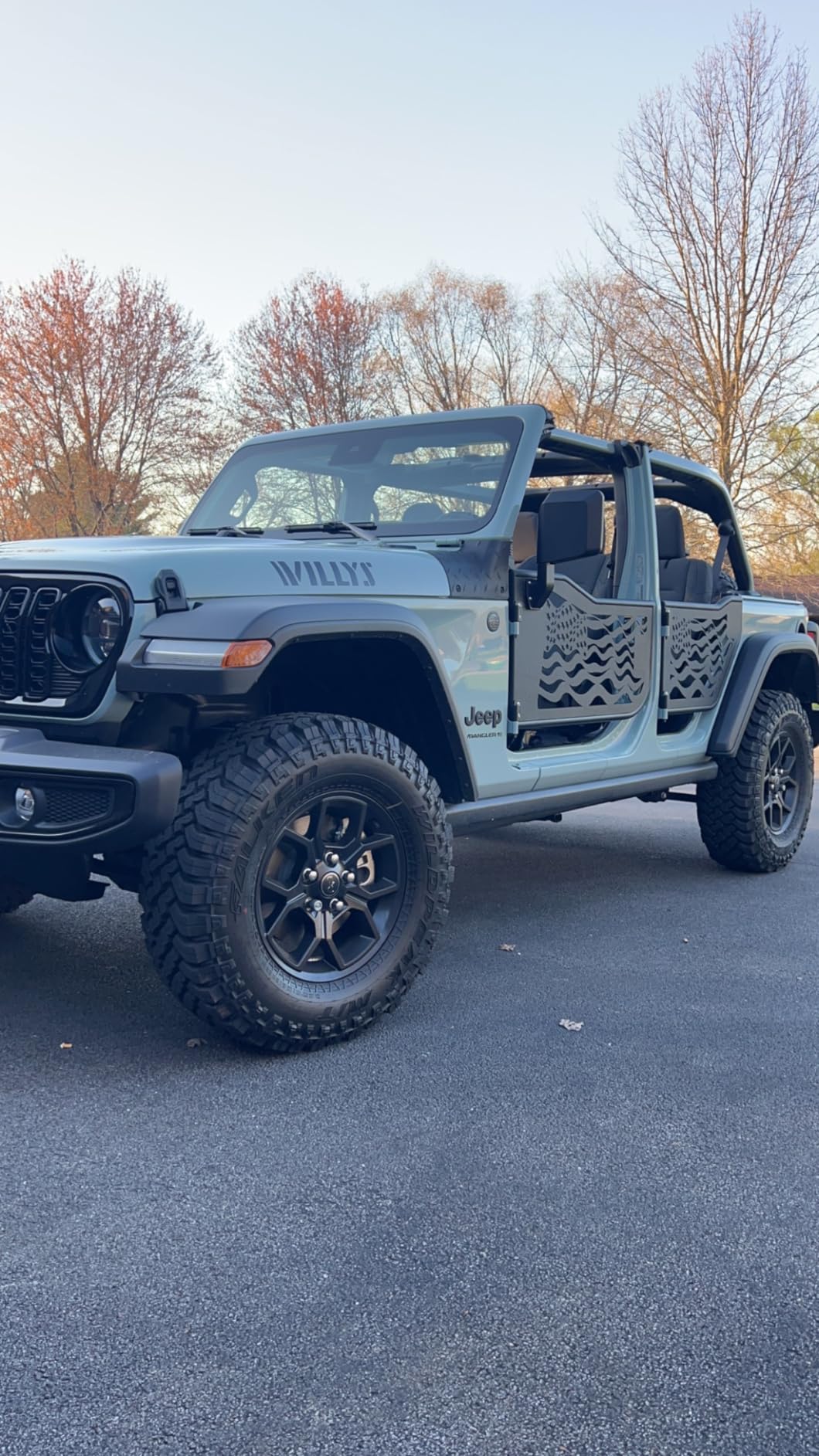 EAG US Flag Tubular Door with Side View Mirror Fit for 18-22 Wrangler JL 4 Door Only customer photo 1