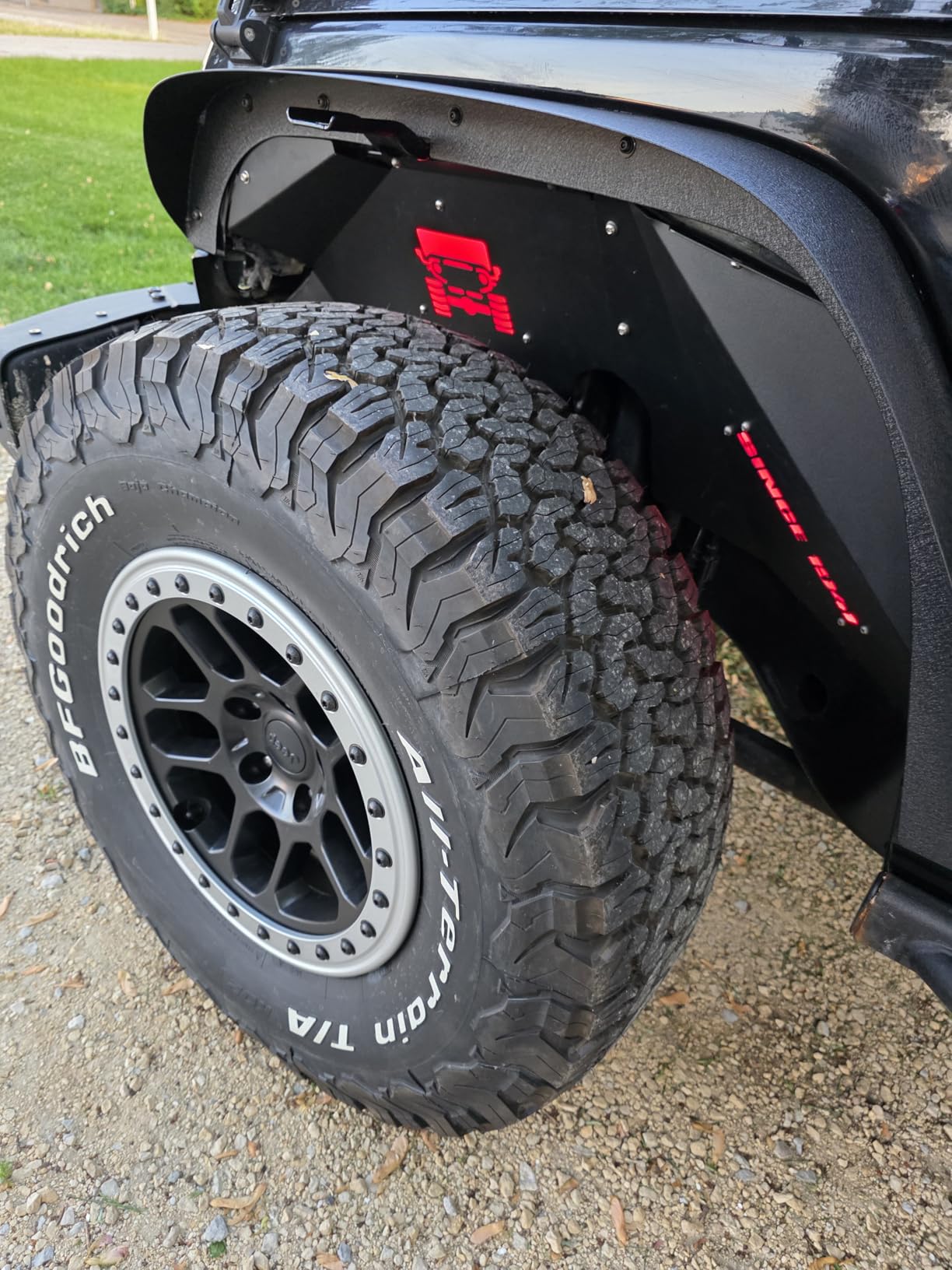 OEDRO Flat Front & Rear Fender Flares Compatible with 2007-2018 Jeep Wrangler JK & JKU Unlimited, 4 PCS Off-Road Steel Liner Set customer photo 1