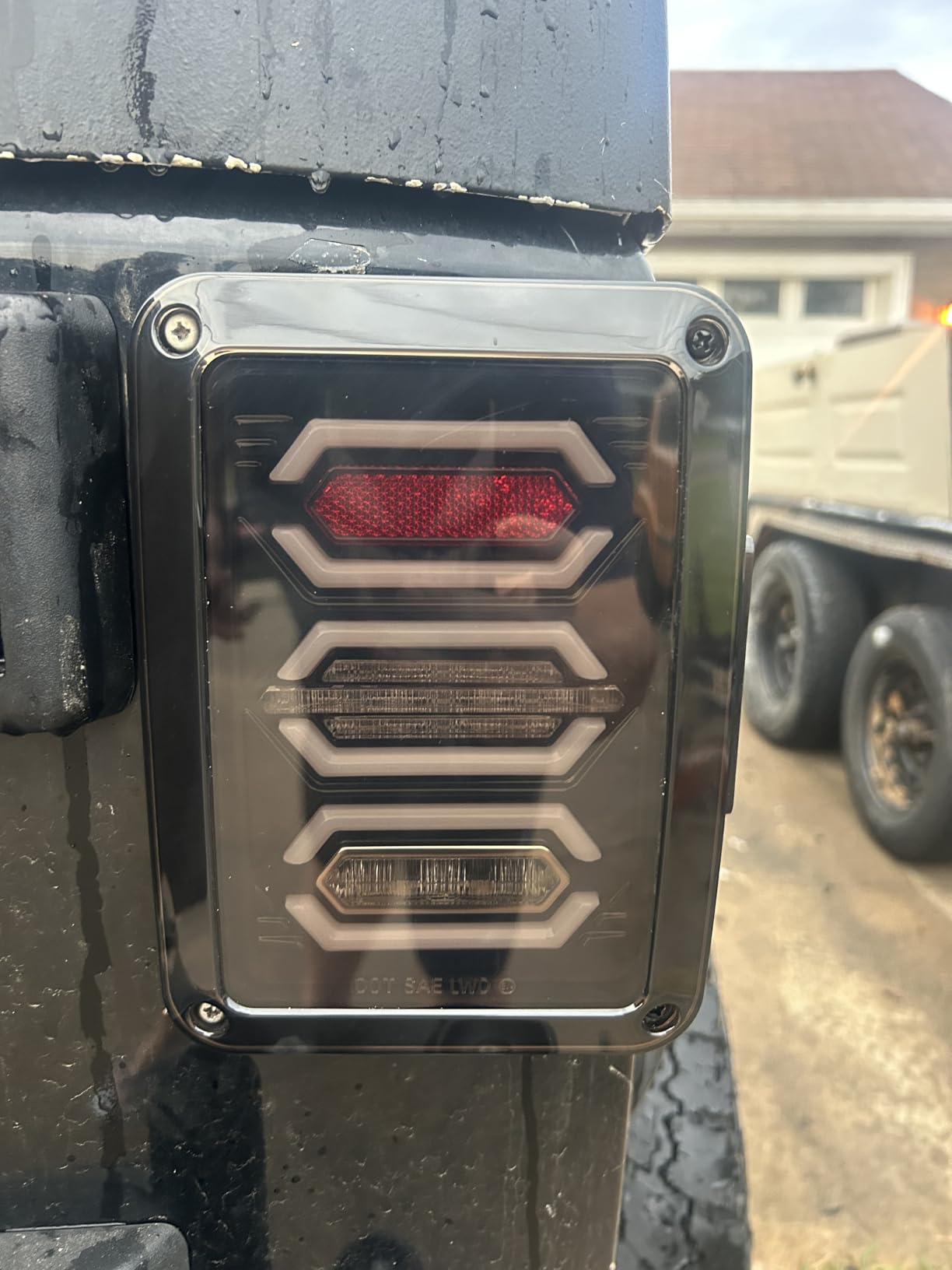TRUE MODS LED Rear Brake Tail Light for Jeep Wrangler JK JKU 2007-2018 customer photo 2