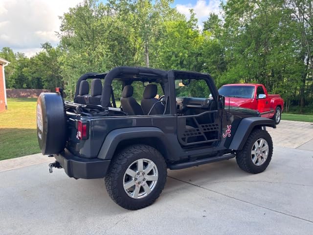 Hooke Road Wrangler JK 2 Doors Tube Half Door Guards for 2007-2018 Jeep Wrangler JK (2-Door Only) customer photo 1