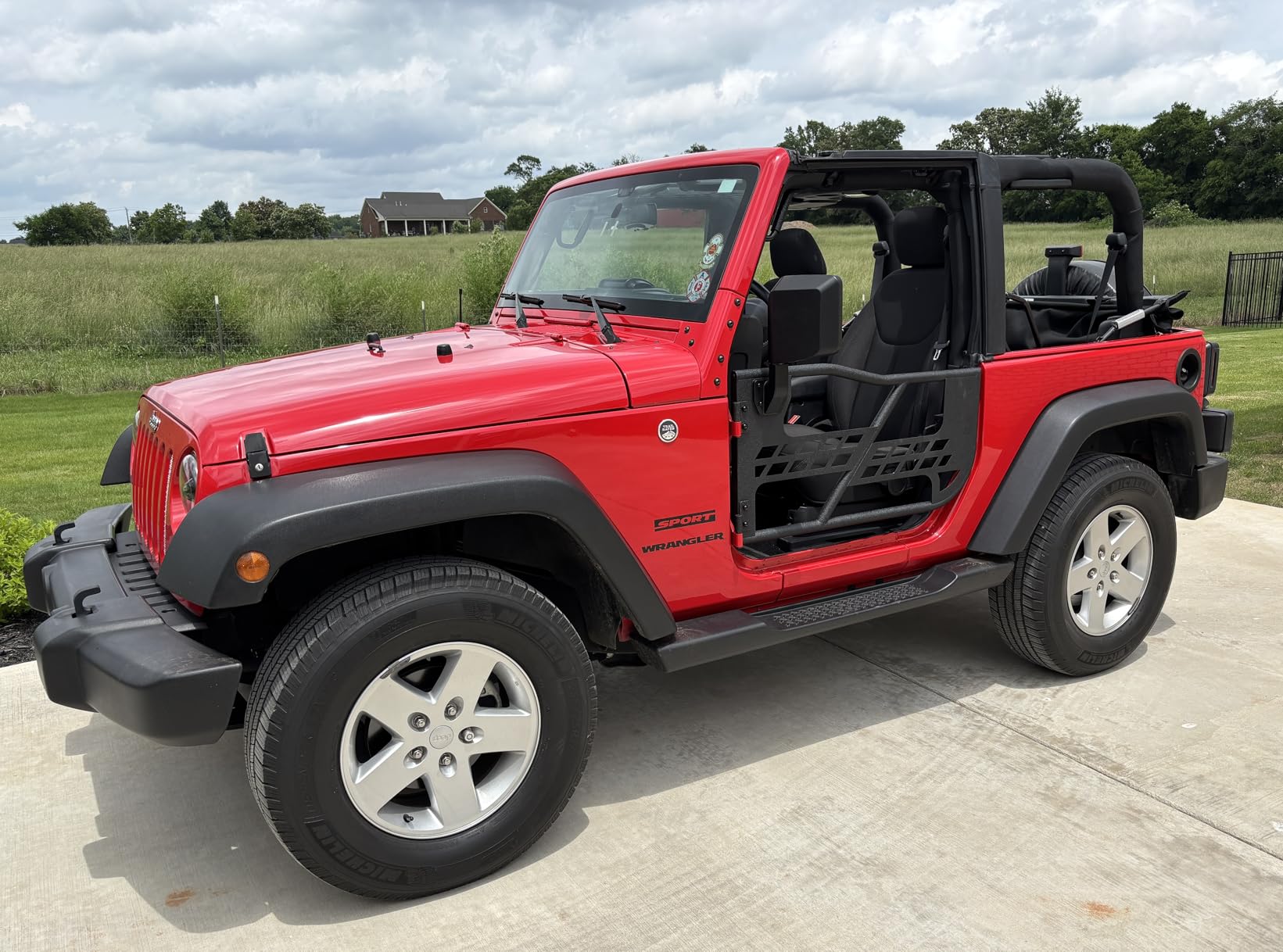 Hooke Road Wrangler JK 2 Doors Tube Half Door Guards for 2007-2018 Jeep Wrangler JK (2-Door Only) customer photo 2