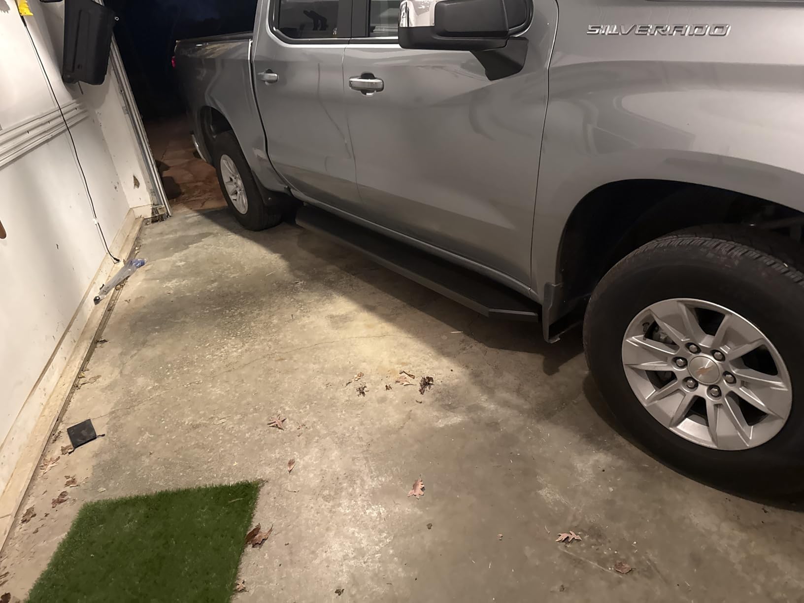 APS 6in (Black Stainless Steel Flat) Running Boards Compatible with Chevy Silverado GMC Sierra 1500 2019-2026 Crew Cab & 2500 HD 3500 HD 2020-2026 (Silverado 1500 LTD Sierra 1500 LD 2022) customer photo 1