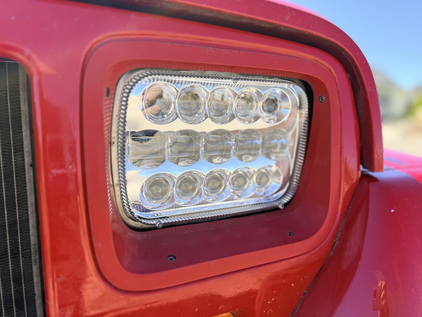 BICYACO DOT 110W 5x7 7x6 Inch Led Headlights Hi/Low Led Sealed Beam Projector Headlamp Compatible with Jeep Wrangler YJ Cherokee XJ Kenworth T300 H4 Plug H6054 H5054 customer photo 2