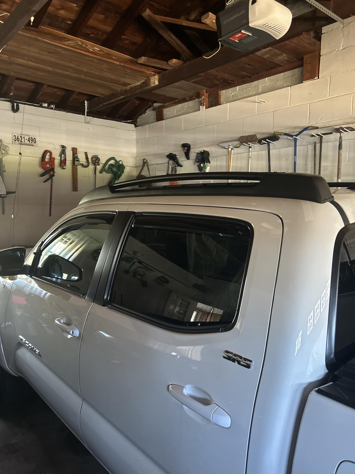 Roof Rack Cross Bars for 2005-2023 Toyota Tacoma Double Cab - Aluminum Roof Rails Crossbar for Cargo Canoe Bike Kayak Snowboard - Rooftop Cargo Carrier Luggage (Not for Access Cab) customer photo 2