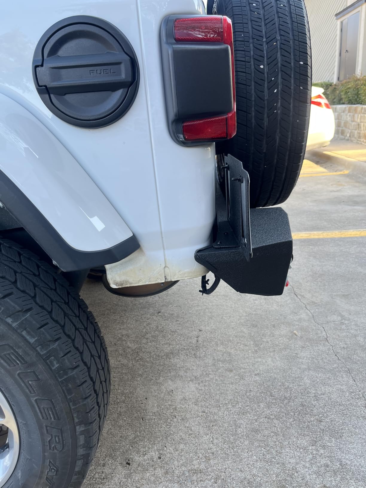 OEDRO Rear Bumper, Compatible for 2018-2026 Jeep Wrangler JL, Rock Crawler Bumper with Hitch Receiver 2 x LED Lights & 2 x D-Rings (ONLY Fit JL) customer photo 1