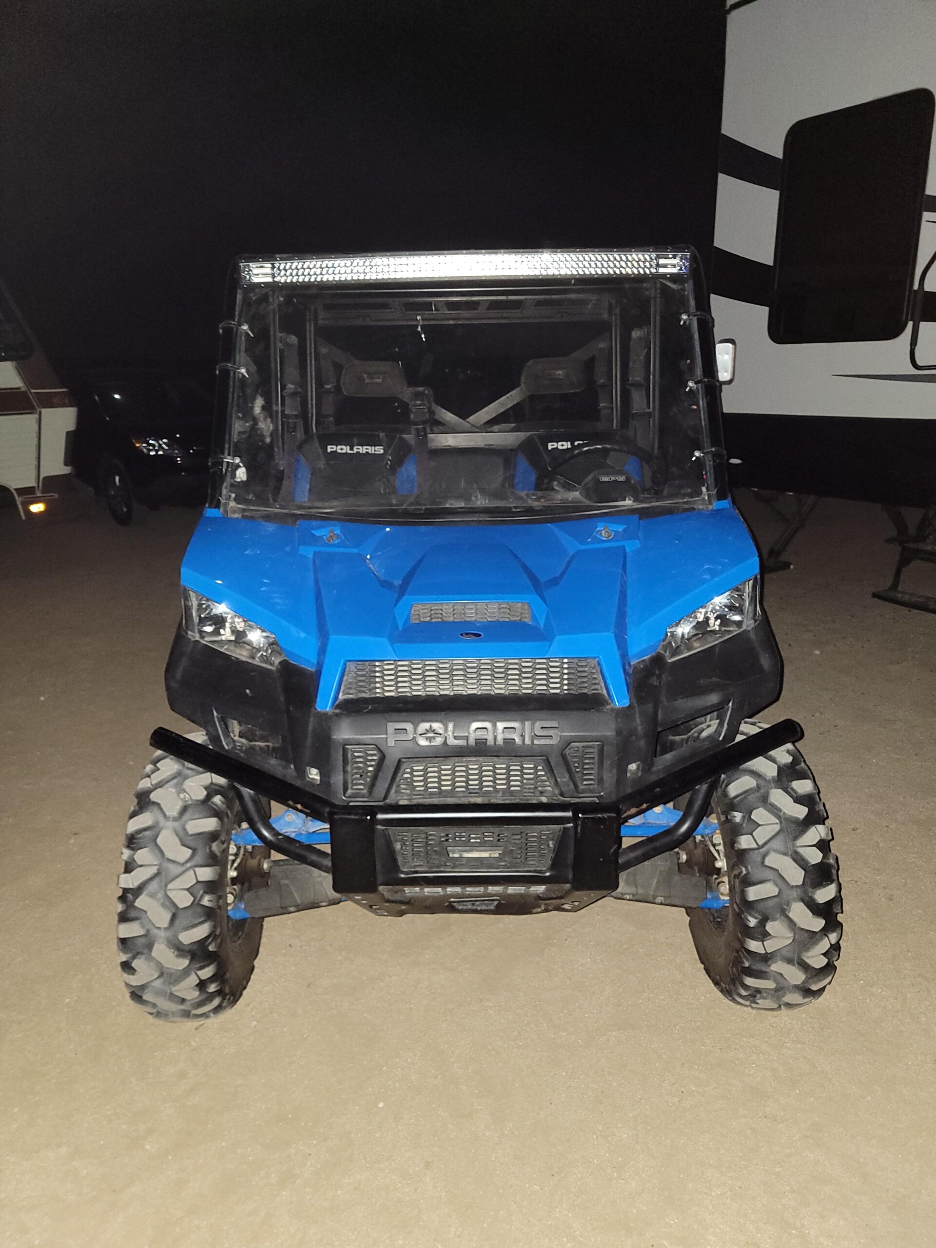 LED Light Bar TURBO SII 50 Inch 684W Curved Triple Row Flood Spot Combo Beam Offroad Driving Light + 4 Inch 60W Led Pod Lights w/3-Leads Wiring Harness for Trucks ATV UTV Polaris Boats customer photo 1