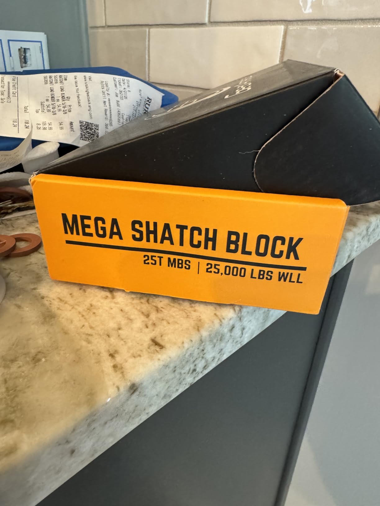 GearAmerica Mega Snatch Block Pulley, 25T (25,000 Lbs) Heavy Duty Winch Pulley for Synthetic Rope or Steel Cable, Double Winch Pulling Power, Off-Road Control Recovery Direction customer photo 1