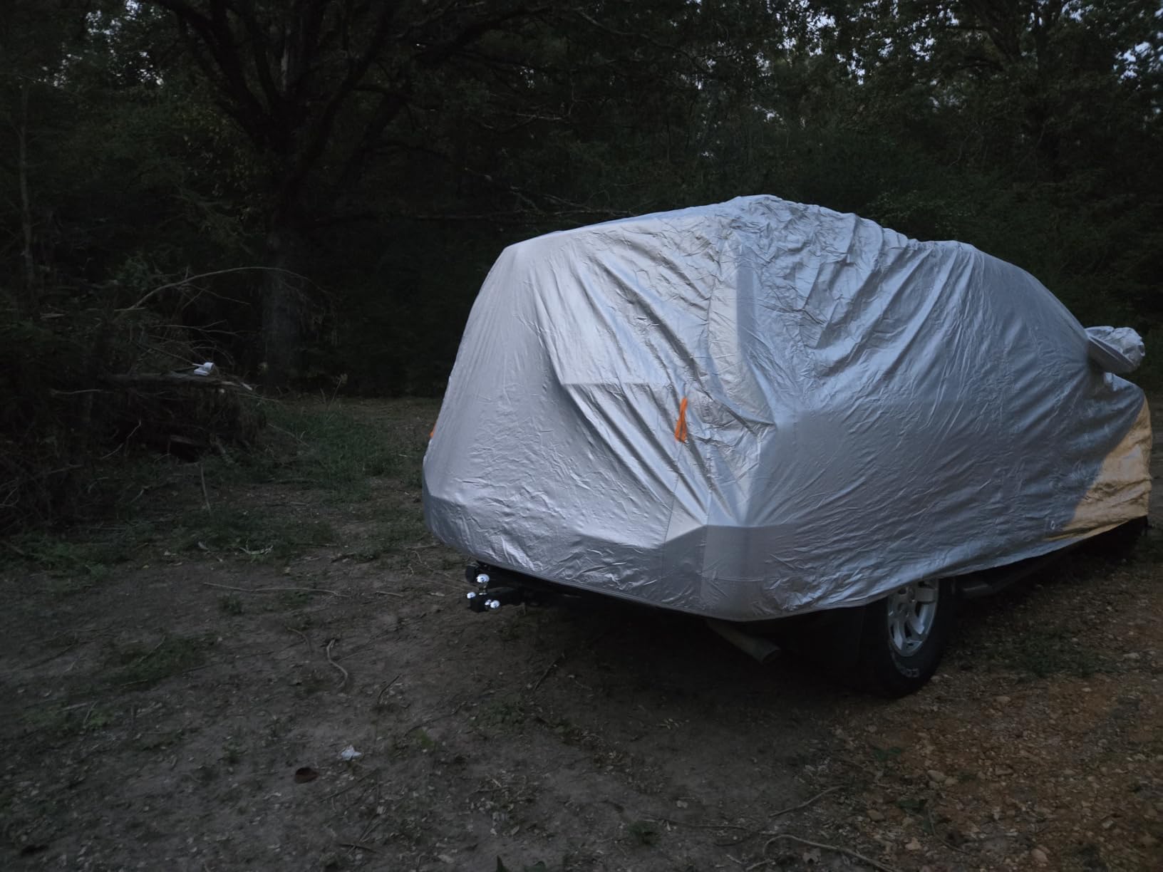 Tecoom Heavy Duty Multiple Layers Car Cover All Weather Waterproof Windproof Reflective Snow Sun Rain Protective Outdoor with Buckles and Belt Fit 191-200 Inches Sedan customer photo 2