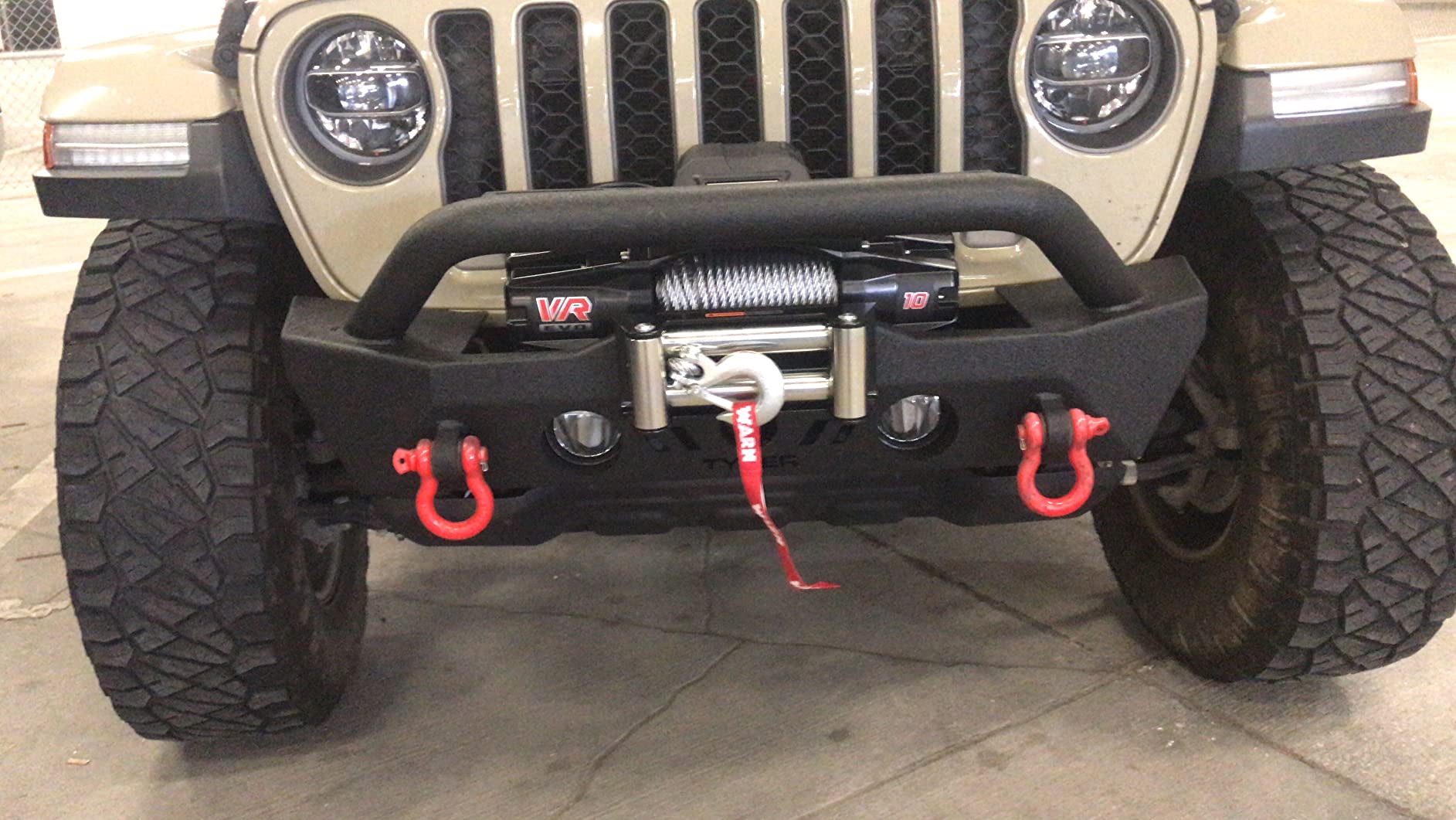 WARN VR EVO 10 Standard Duty Electric Winch for 1/2-ton Pickups, Jeeps, and Larger SUVs, 12V DC, 10,000 lb Line Pull, 90 ft Steel Cable with Roller Fairlead, Relocatable Control Pack. customer photo 2