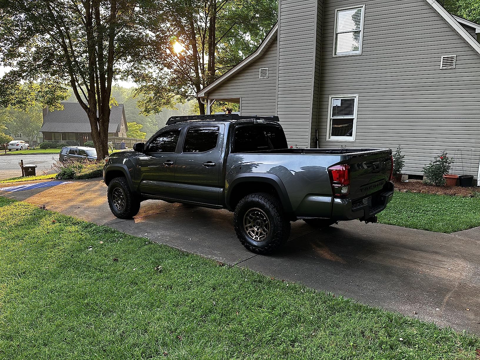 Hooke Road Tacoma Roof Rack for 2005-2023 Toyota Tacoma 2nd 3rd Gen (Double Cab Only) - Heavy Duty Steel Basket, Upper Storage for Outdoors Gear customer photo 1