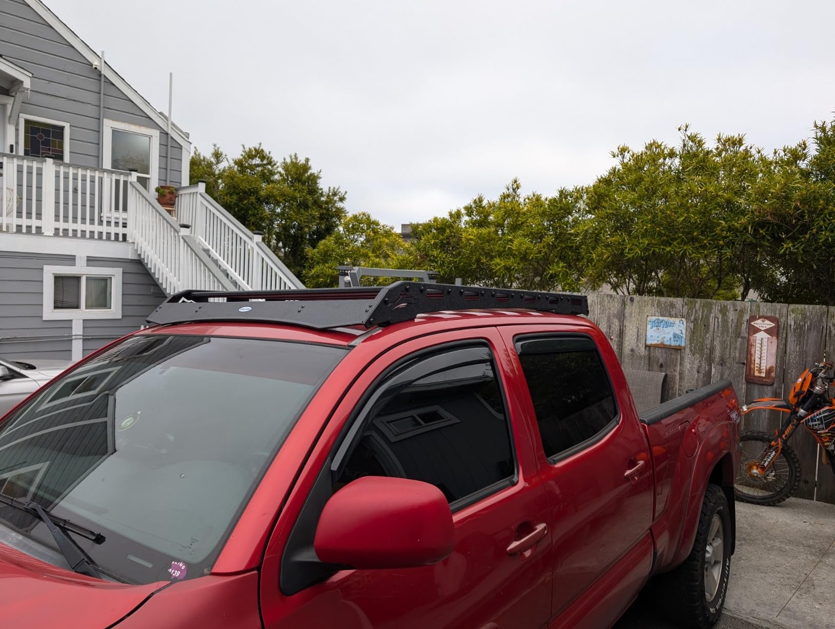 Hooke Road Tacoma Roof Rack for 2005-2023 Toyota Tacoma 2nd 3rd Gen (Double Cab Only) - Heavy Duty Steel Basket, Upper Storage for Outdoors Gear customer photo 2