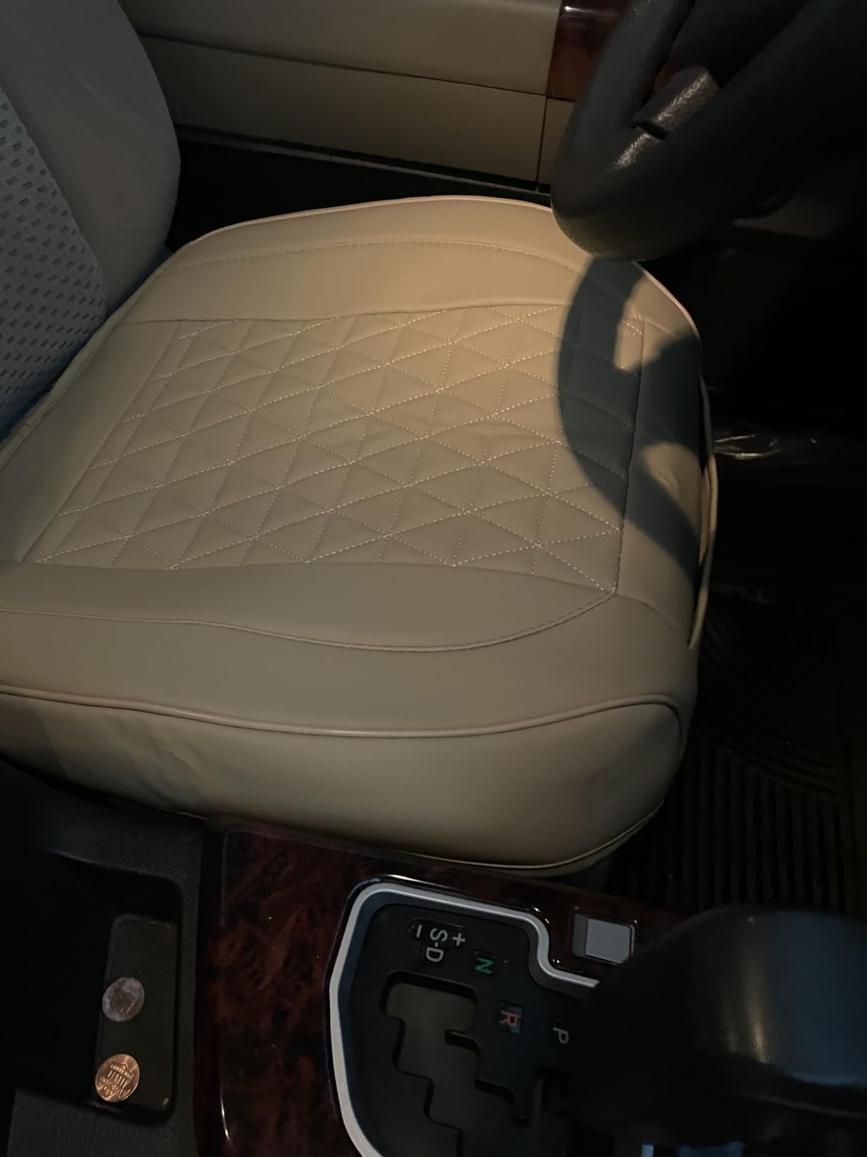 Black Panther Luxury Faux Leather Car Seat Cover Front Bottom Seat Cushion Cover, Anti-Slip and Wrap Around The Bottom, Fits 95% of Vehicles - 1 Piece, Black customer photo 1