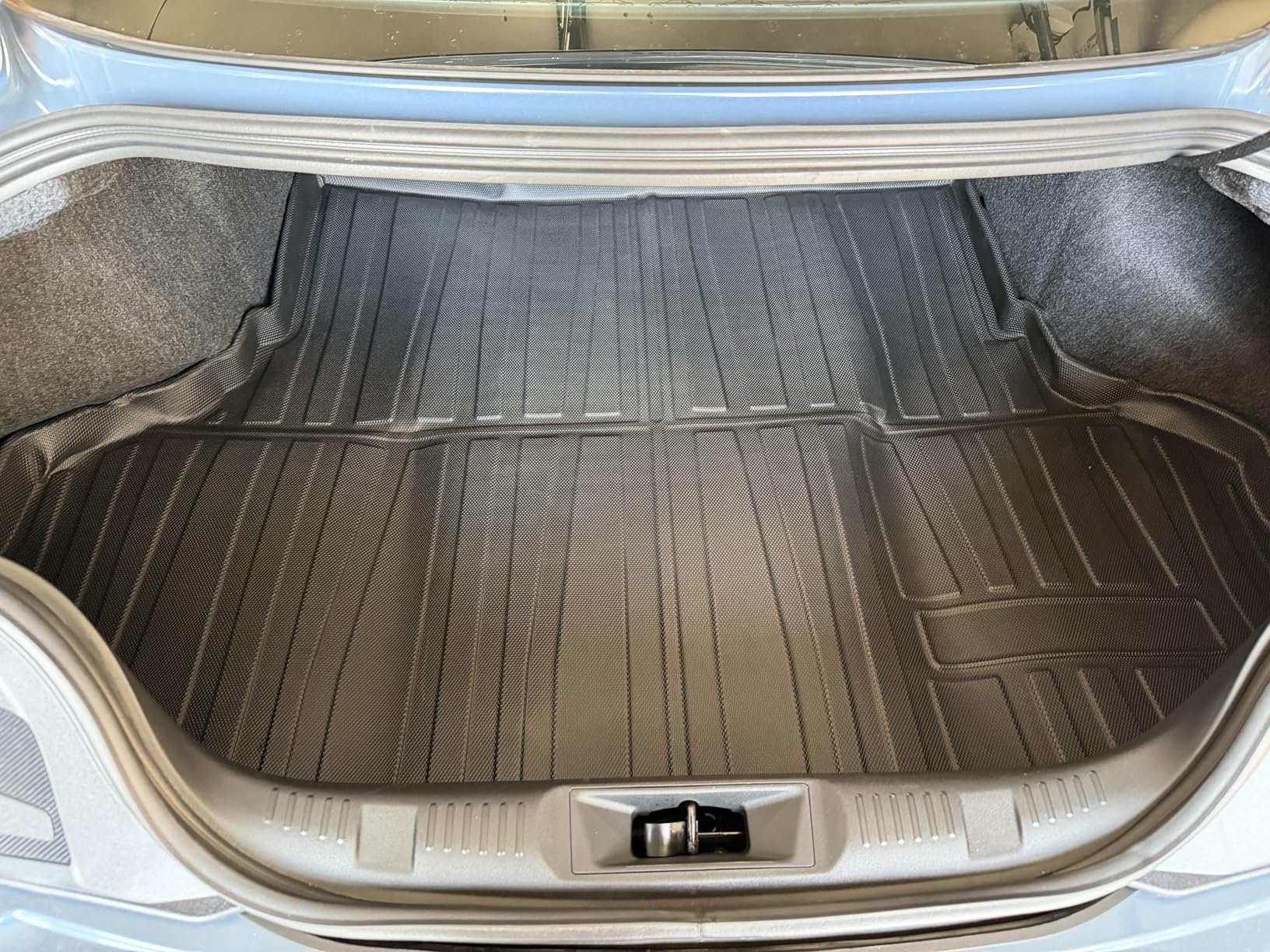Mixsuper Custom Fit Rear Cargo Liner for Tesla Model S 2012-2020 All Weather Trunk Liner Cargo Mat Black (Not Fit 2021 Tesla Model S Plaid/Long Range) customer photo 1