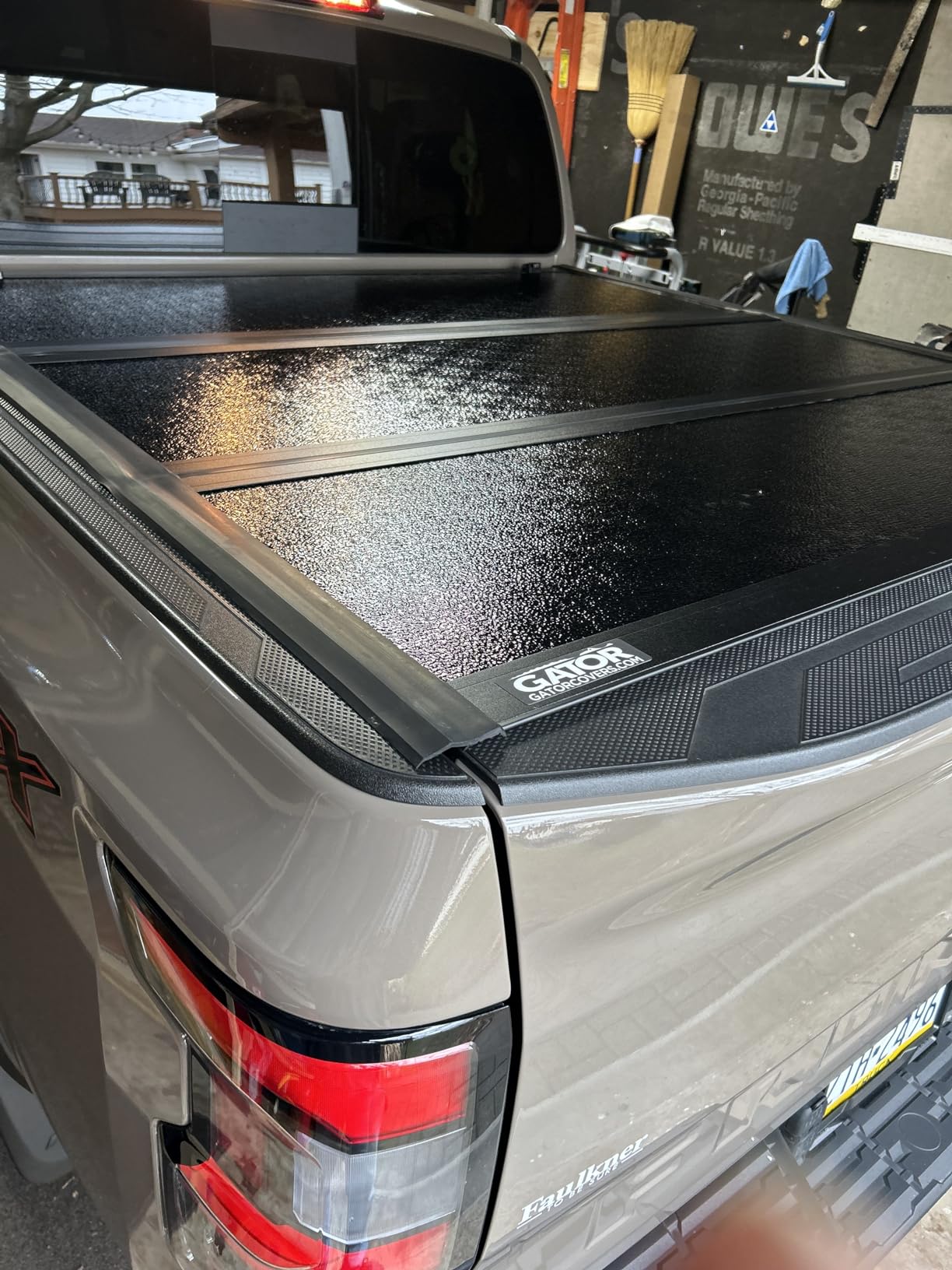 Gator EFX Hard Tri-Fold Truck Bed Tonneau Cover | GC54011 | Fits 2005 - 2021 Nissan Frontier w/track system 4' 11