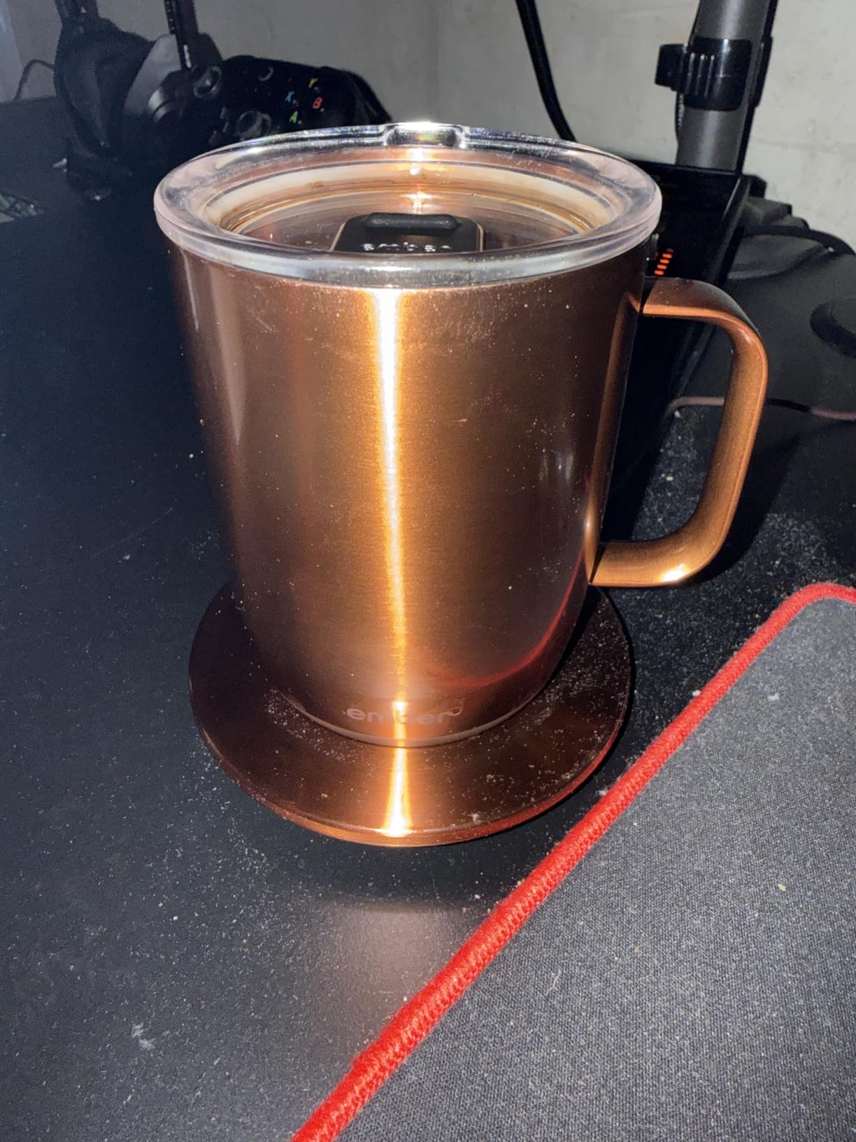 Ember Temperature Control Smart Mug 2, 14 Oz, App-Controlled Heated Coffee Mug with 80 Min Battery Life and Improved Design, Black customer photo 1