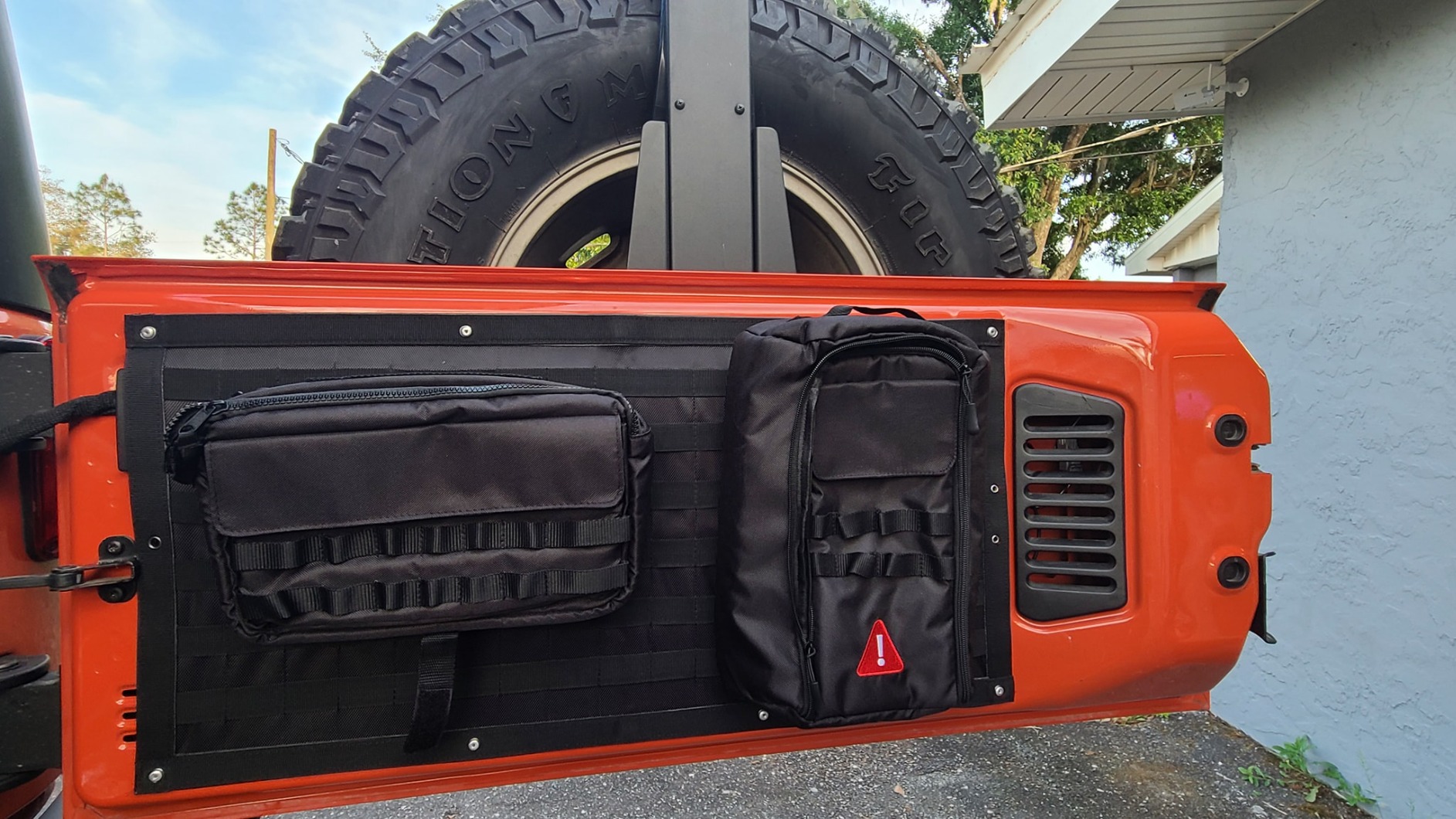 Voodonala for Jeep Tailgate Tool Kit Storage Bag Organizer Racks - Canvas, 3PCS customer photo 1