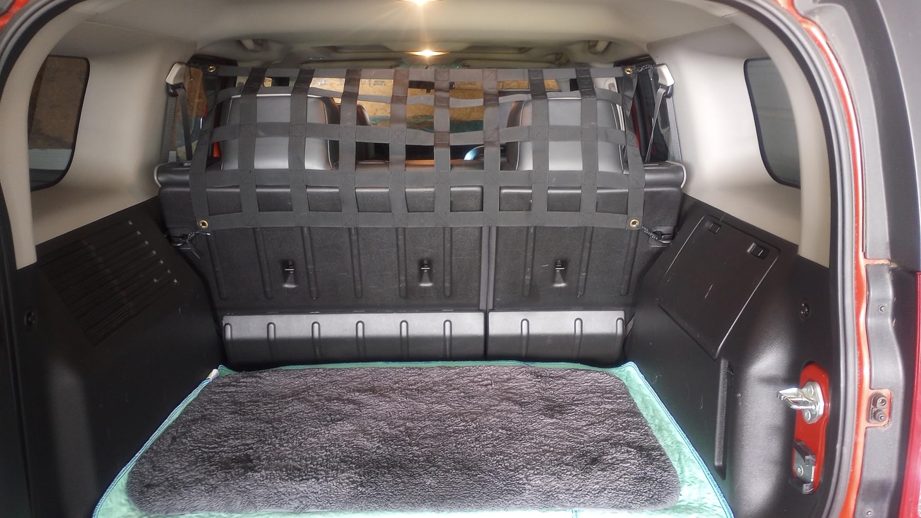 Savadicar Mesh Cargo Net Roof Top Netting Hammock for 1987-2024 Jeep Wrangler YJ TJ JK JL & Gladiator JT, Black customer photo 1
