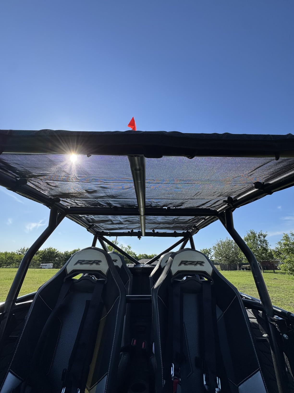 Voodonala for Jeep JK Sunshade Mesh Sun Shade Bikini Top for 2007-2018 Jeep Wrangler JK JKU 4 Door, Plain Black customer photo 2