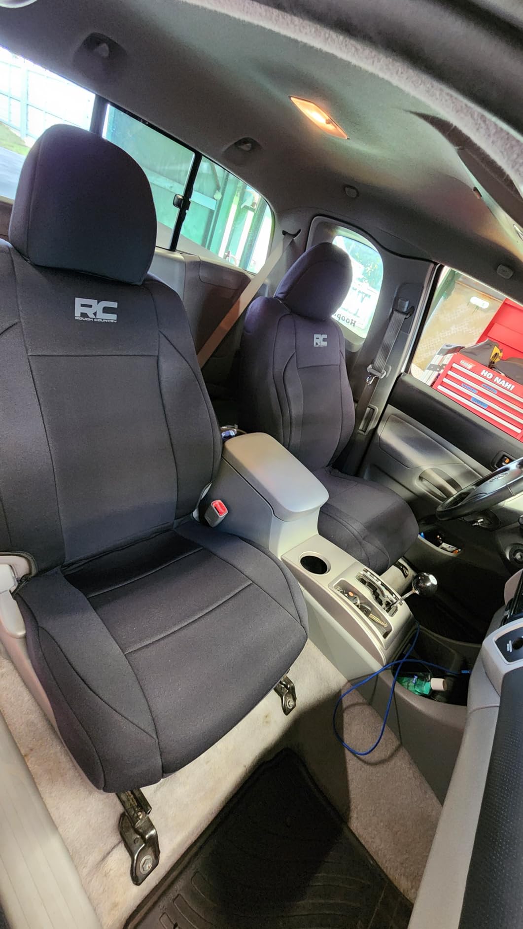 Rough Country Neoprene Front Seat Covers for Toyota Tacoma (2016-2023) - Waterproof & UV Resistant, Foam Padded, Front Seat Cover Set customer photo 1