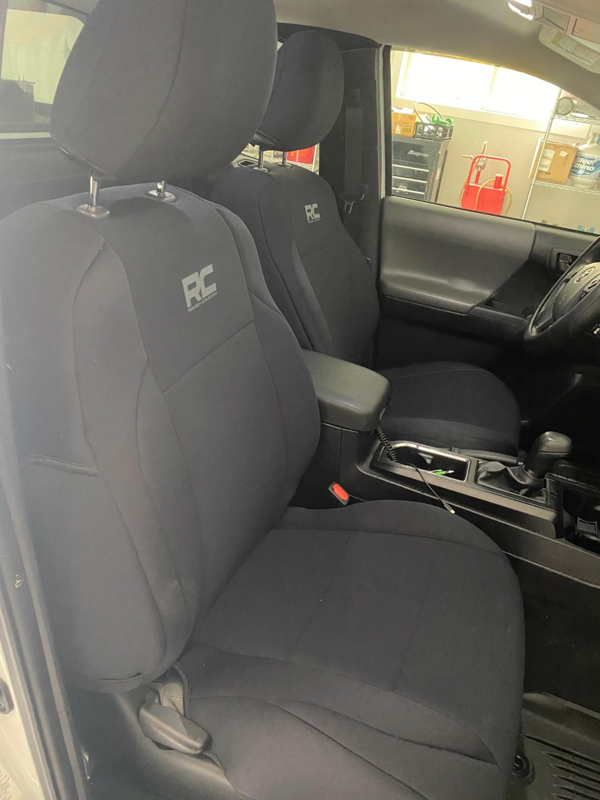Rough Country Neoprene Front Seat Covers for Toyota Tacoma (2016-2023) - Waterproof & UV Resistant, Foam Padded, Front Seat Cover Set customer photo 2