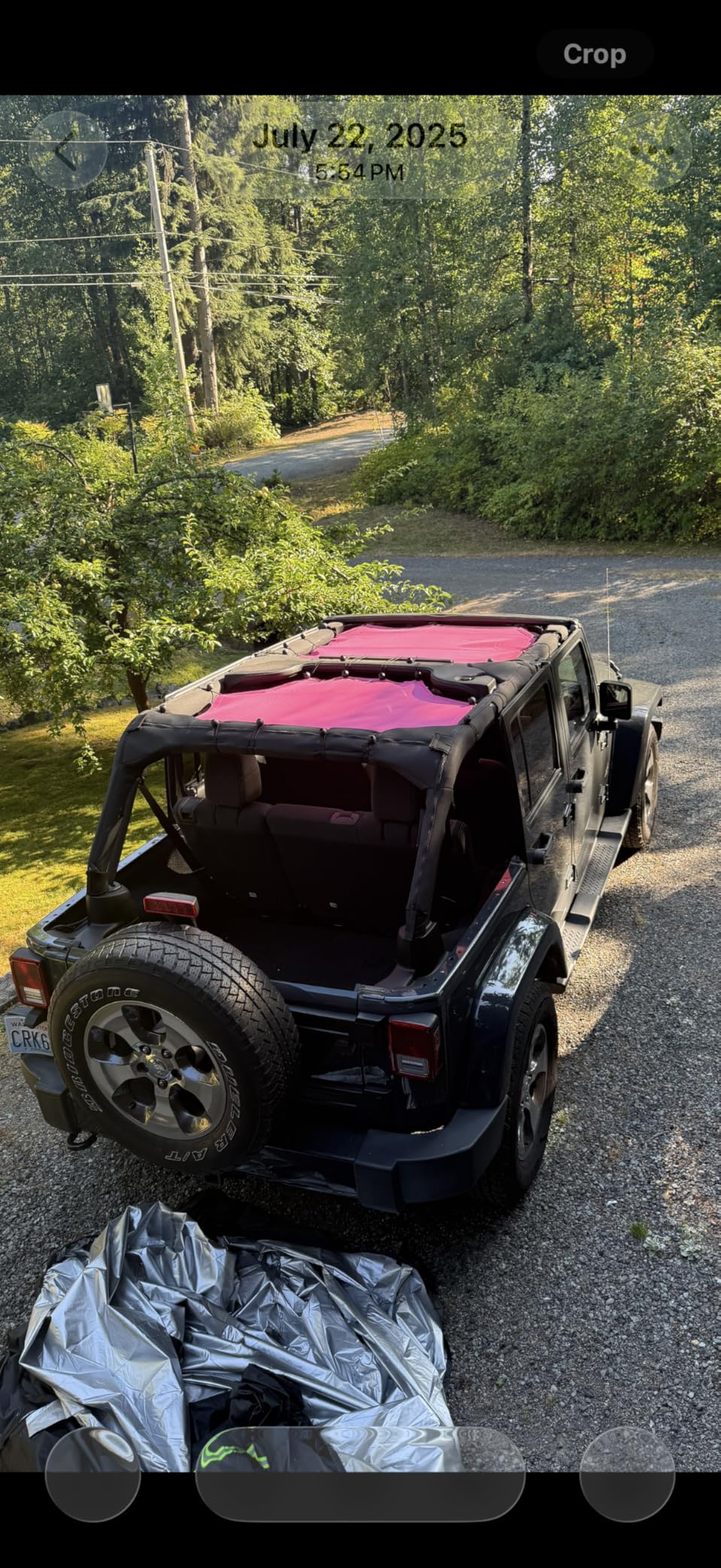 JeCar JKU Sun Shade Mesh Sunshade Provides UV Sun Protection for Jeep Wrangler 2007-2018 JK Unlimited 4 Door Front & Rear, 2 Pieces customer photo 2
