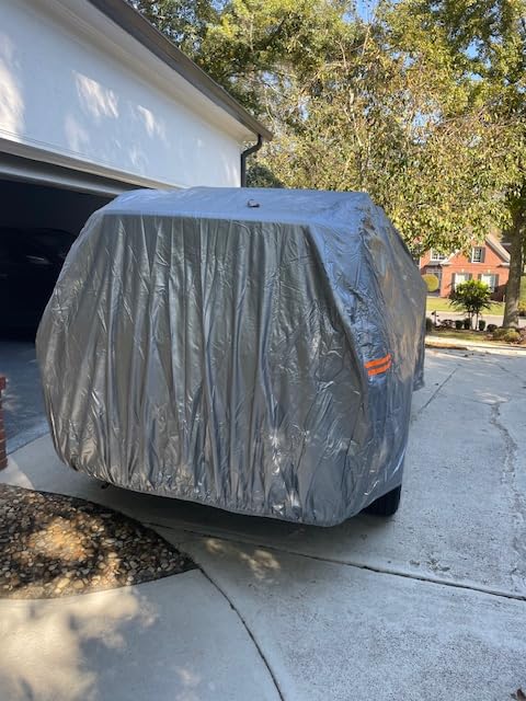 Motor Trend SafeKeeper Heavy Duty Car Cover Waterproof All Weather, Multi-Layered Truck SUV Car Cover for Snow Rain Sun UV Protection, Full Exterior Car Covers for Automobiles (Fits up to 228