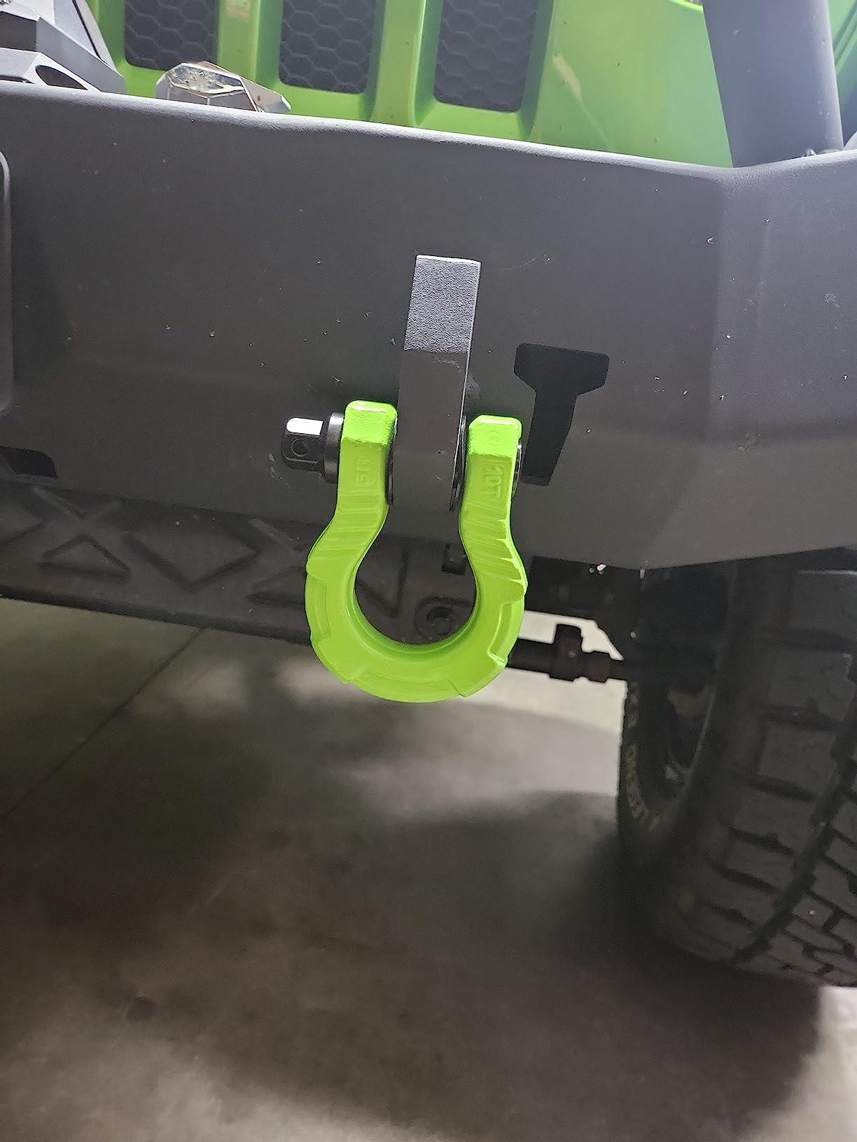 GearAmerica UBER Shackles with Anti-Theft Lock - 80,000 Lbs (40 T) Strength - Connect Tow Strap or Winch Line for Off-Road Recovery, Towing D-Rings and Uber Lock Security Pin - (Blue, 2 Pack) customer photo 2