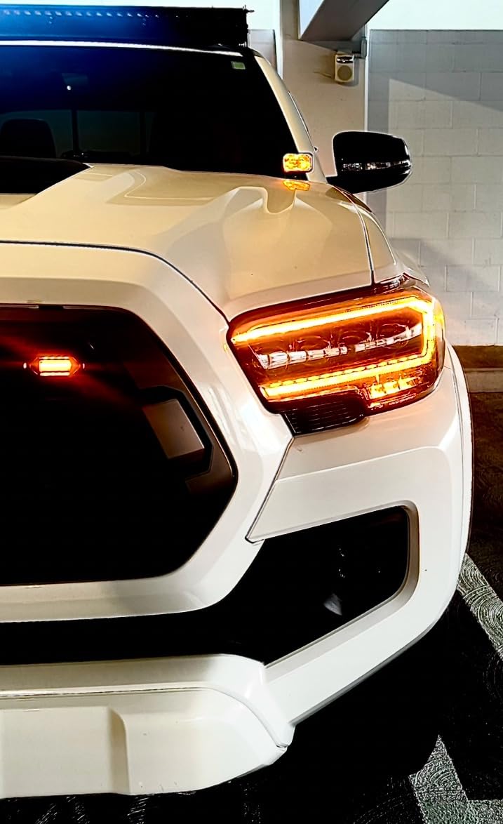 Diode Dynamics C2 1.0 SAE Yellow Sport Standard LED Pod (pair), SAE Fog w/Amber Backlight customer photo 1