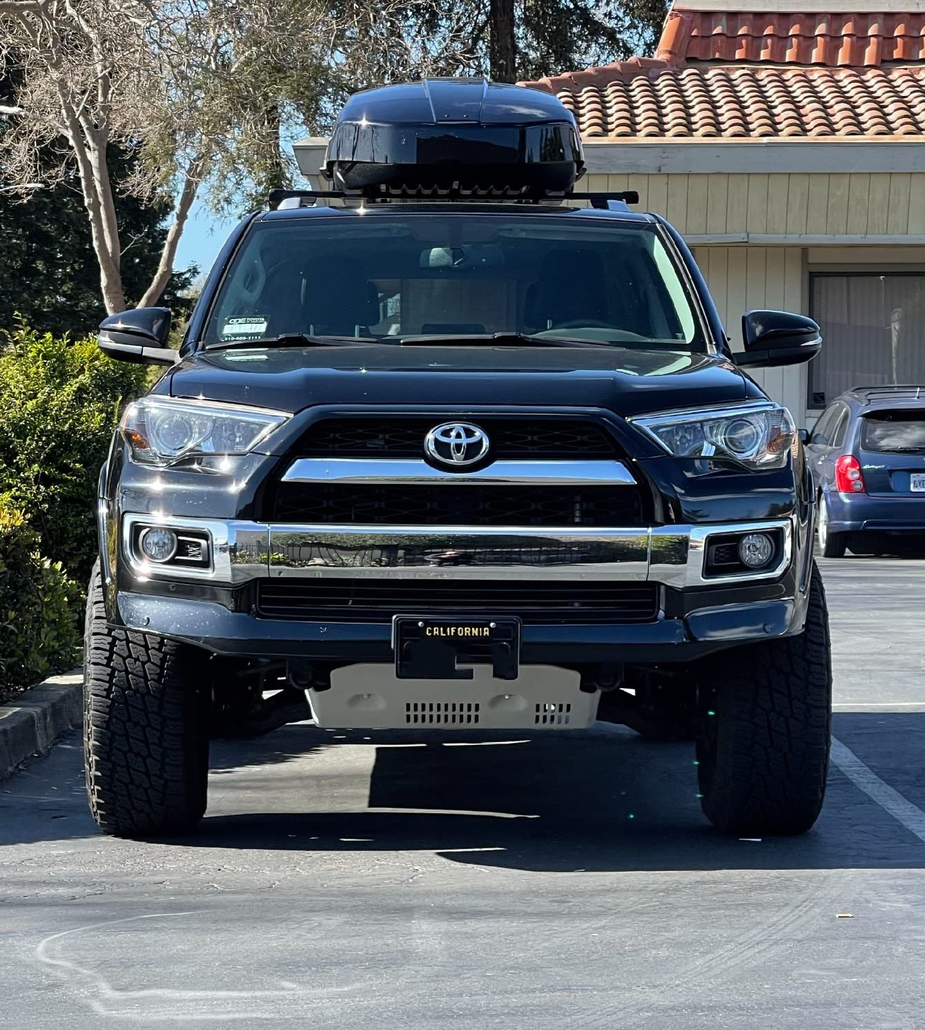ECOTRIC Skid Plate Compatible with 2014-2022 Toyota 4Runner & 2009-2014 FJ Cruiser 4.0L V6 Aluminum Front Skid Plate Protection Replacement for PTR6089190 customer photo 1