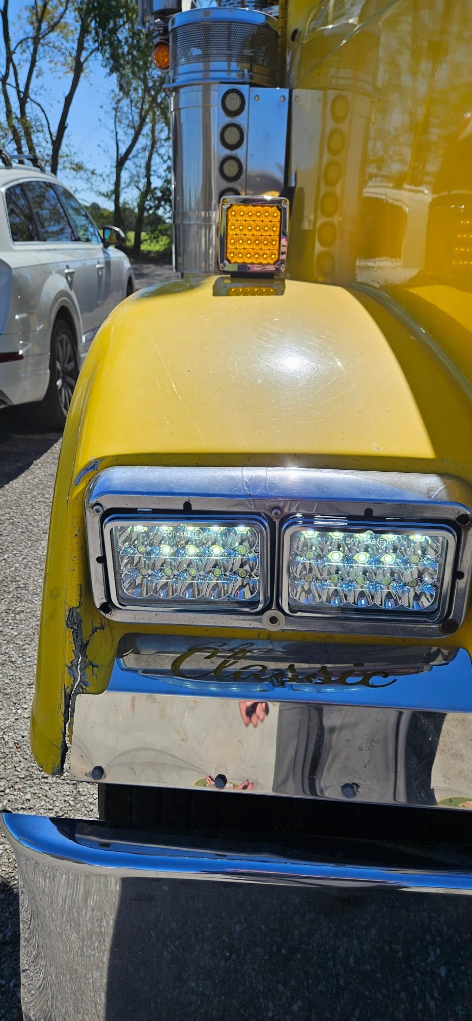 LEDUR 4x6 LED Headlight Dot Approved Hi/Lo Sealed Beam Replacement H4651 H4652 H4656 H4666 H6545 Compatible with Peterbilt Kenworth T600 W900 T800 Truck customer photo 2