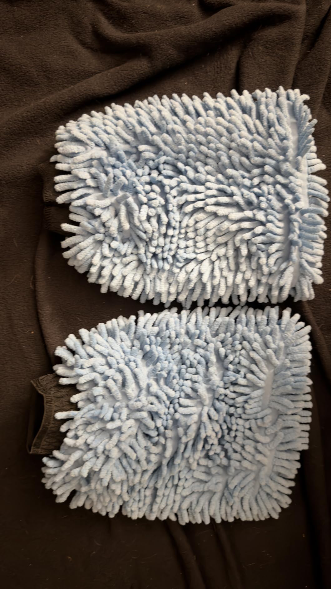 AIDEA Car Wash Mitt Microfiber-2PK, Scratch-Free& Lint-Free, Premium Chenille Microfiber Wash Mitt-Blue Regular Size (7.12''X10.14'') customer photo 1