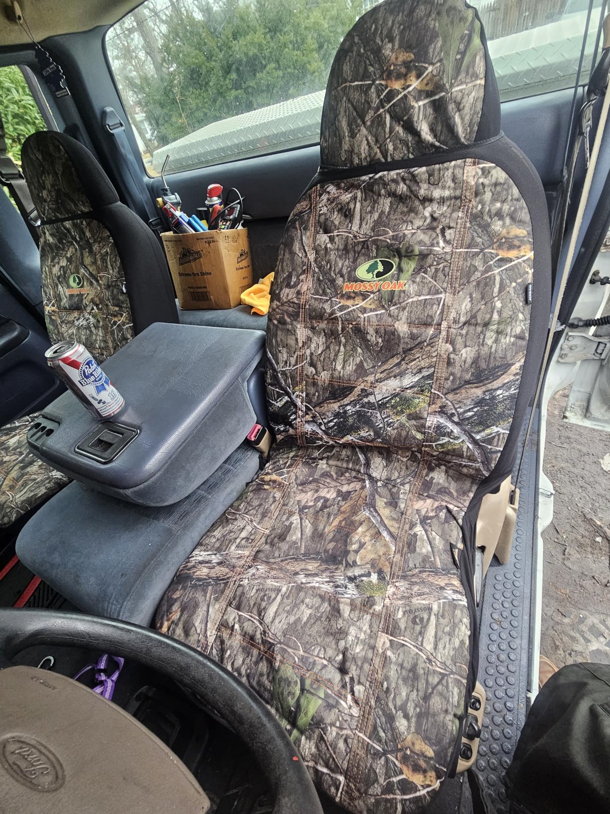 Mossy Oak Front Camo Seat Covers Low Back - Made with Premium PVC & Canvas Fabric, Airbag Compatible, Universial Fit Most Bucket Seats - Official Licensed Product customer photo 1