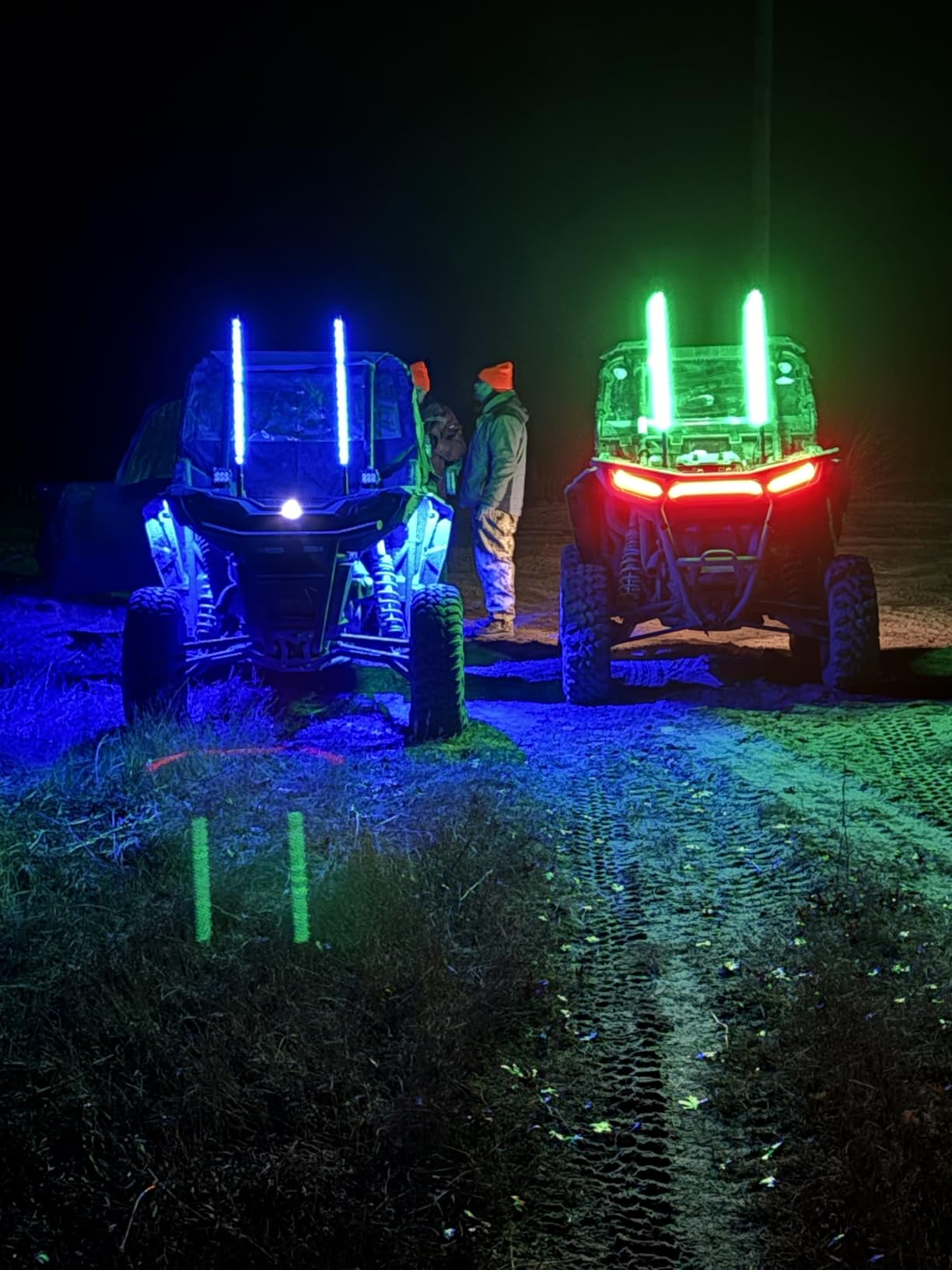 Nilight 2PCS 3FT Spiral RGB Led Whip Light with Spring Base Chasing Light RF Remote Control Lighted Antenna Whips for Can-Am ATV UTV RZR Polaris Dune Buggy Offroad Truck customer photo 1