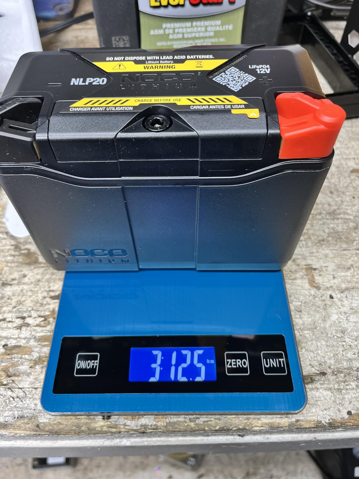 Lithium NLP20 Ultra-Light 12V Lithium Powersport Battery Group 20 7Ah 600A Start Power customer photo 2