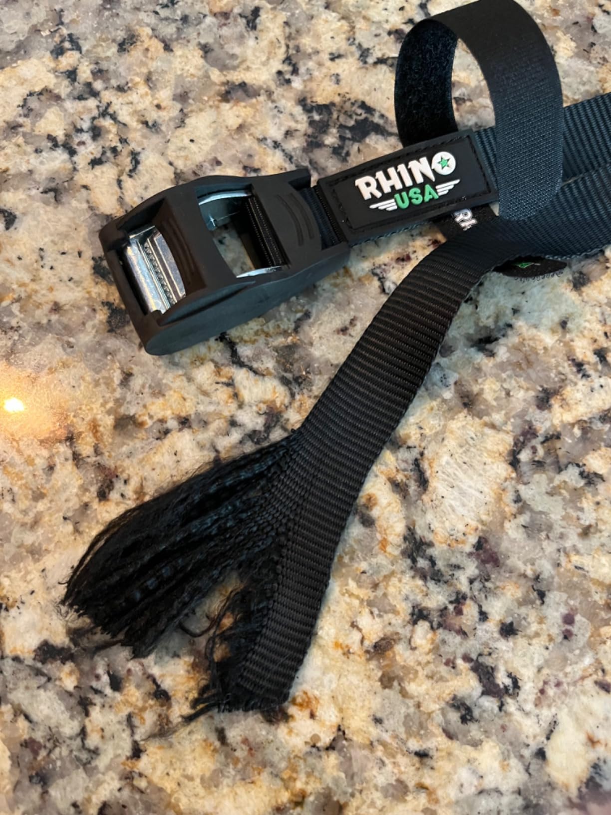 Rhino USA Lashing Straps Cargo Tie Downs (4PK) - 1,320lb lab Inspected Max Break Strength, Includes (4) Heavy Duty 1in x 12ft Cam Buckle Pull Straps. Best for Kayak, Cooler, Cargo customer photo 1